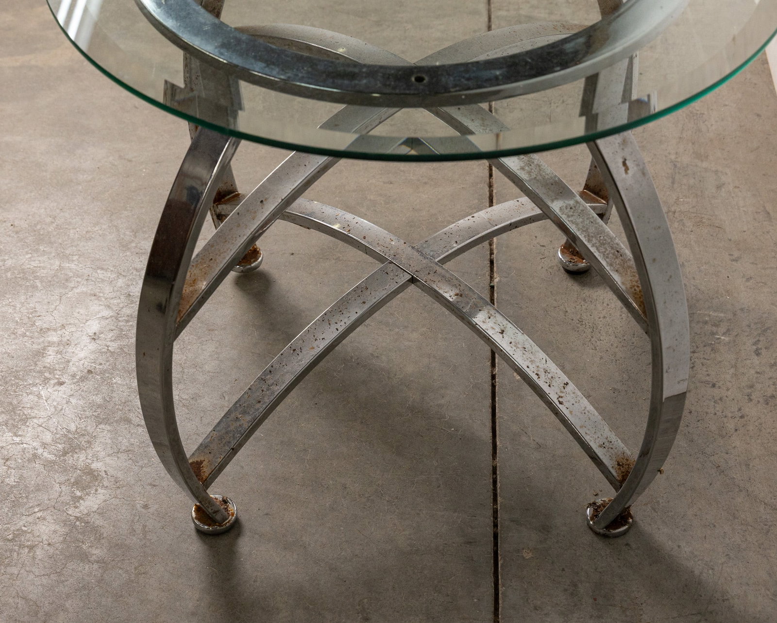 Vintage Modern Style Glass Top Coffee Table - 3