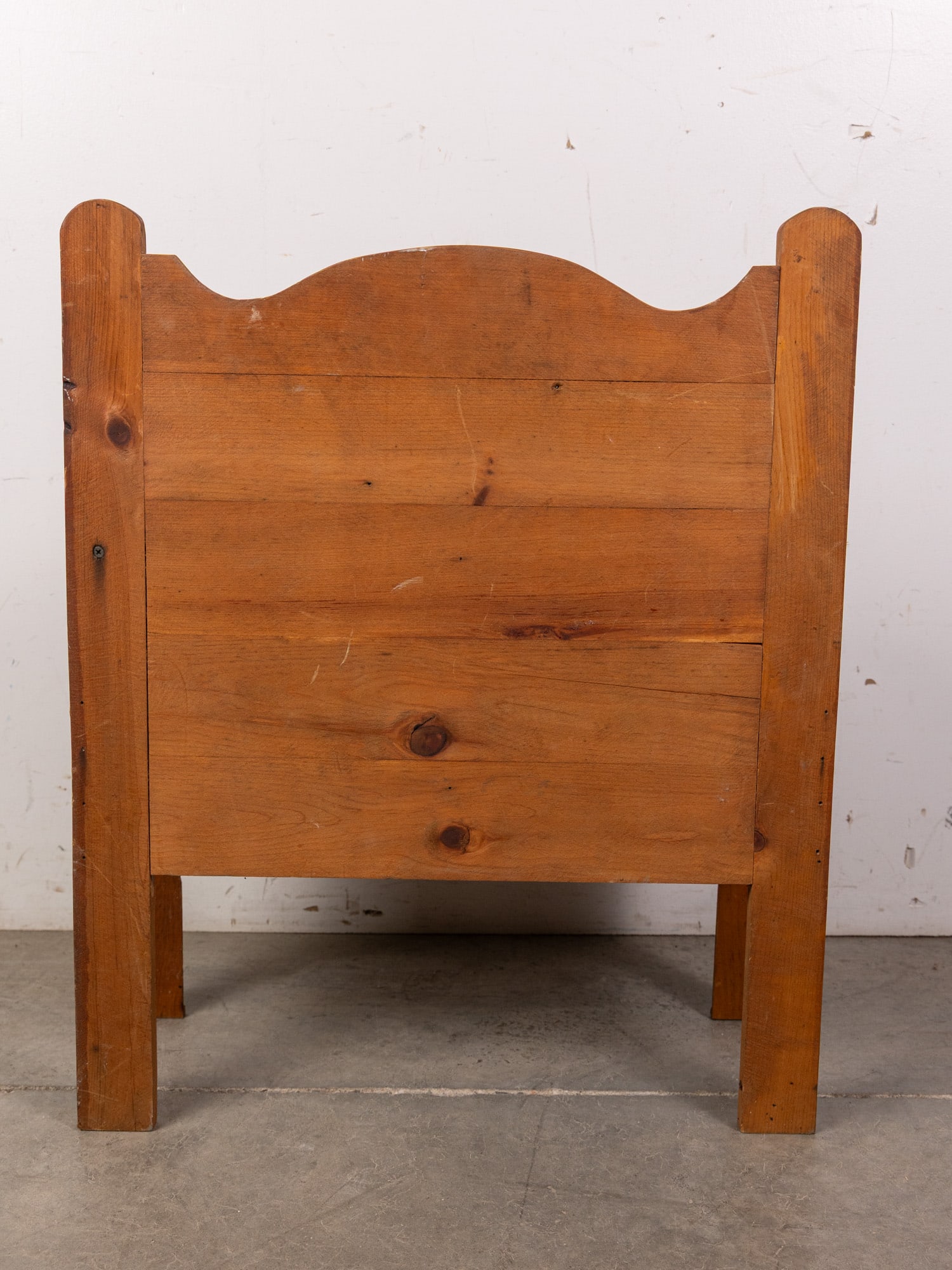 Vintage Folk Art Wooden Children's Bench - 3