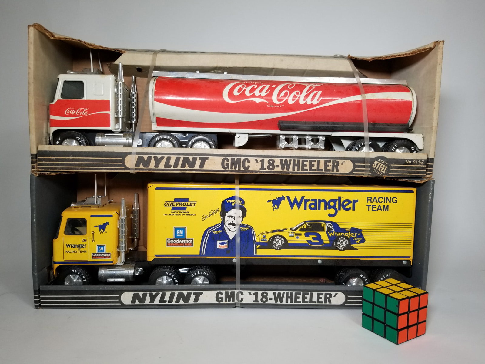 Two Vintage Nylint Toy Trucks IOB - 2