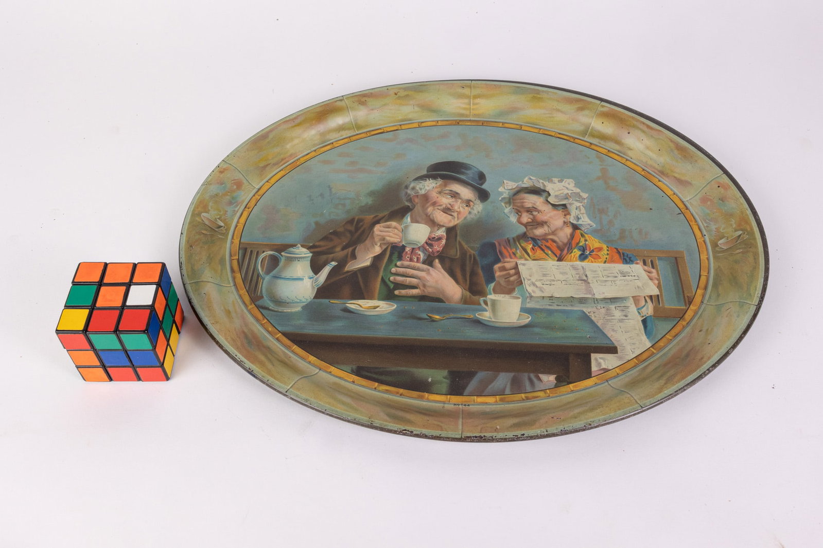 Vintage Advertising Tray for Wood Bros., Portsmouth, N.H. - 2