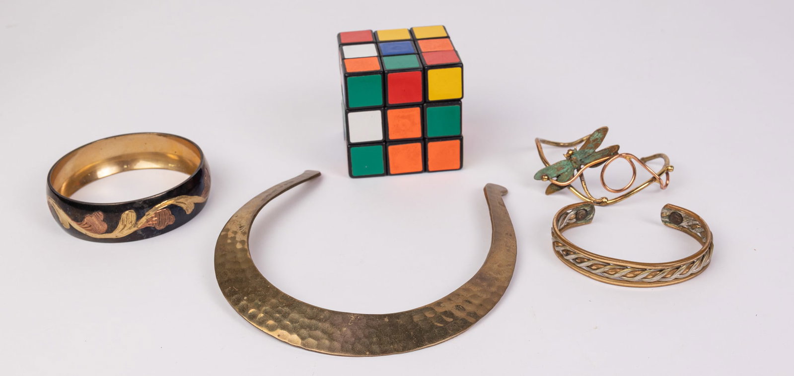 Grouping of Vintage Brass Jewelry - 2