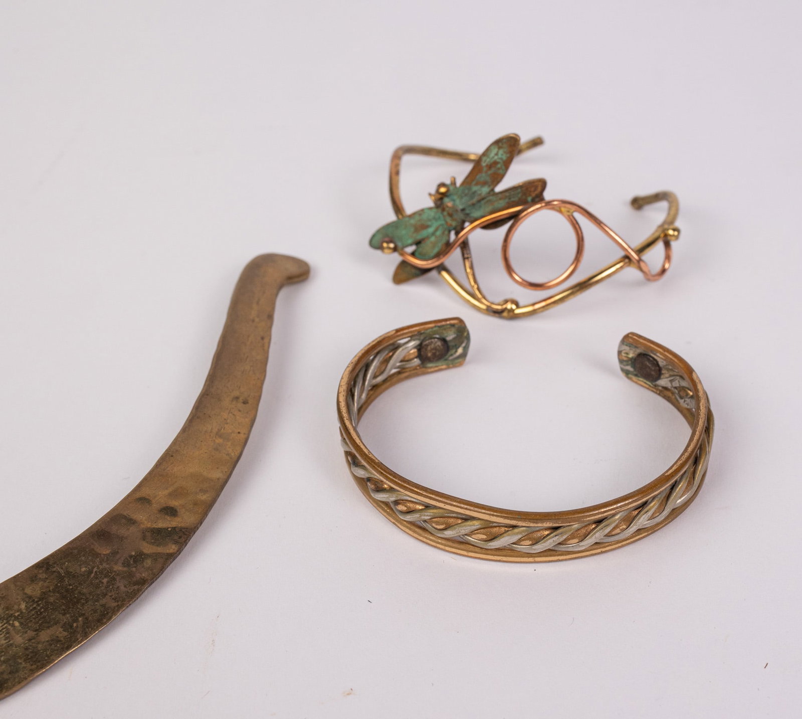 Grouping of Vintage Brass Jewelry - 6