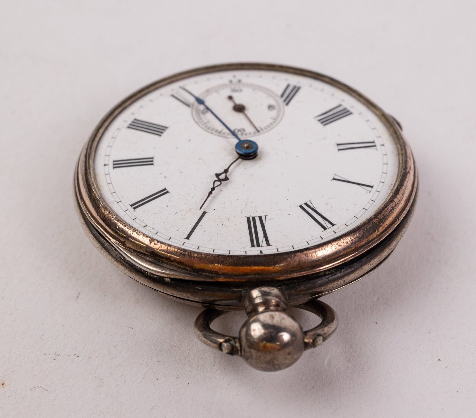 Antique Silver Swiss Gedeon Thommen/Revue Thommen Pocket Watch - 3