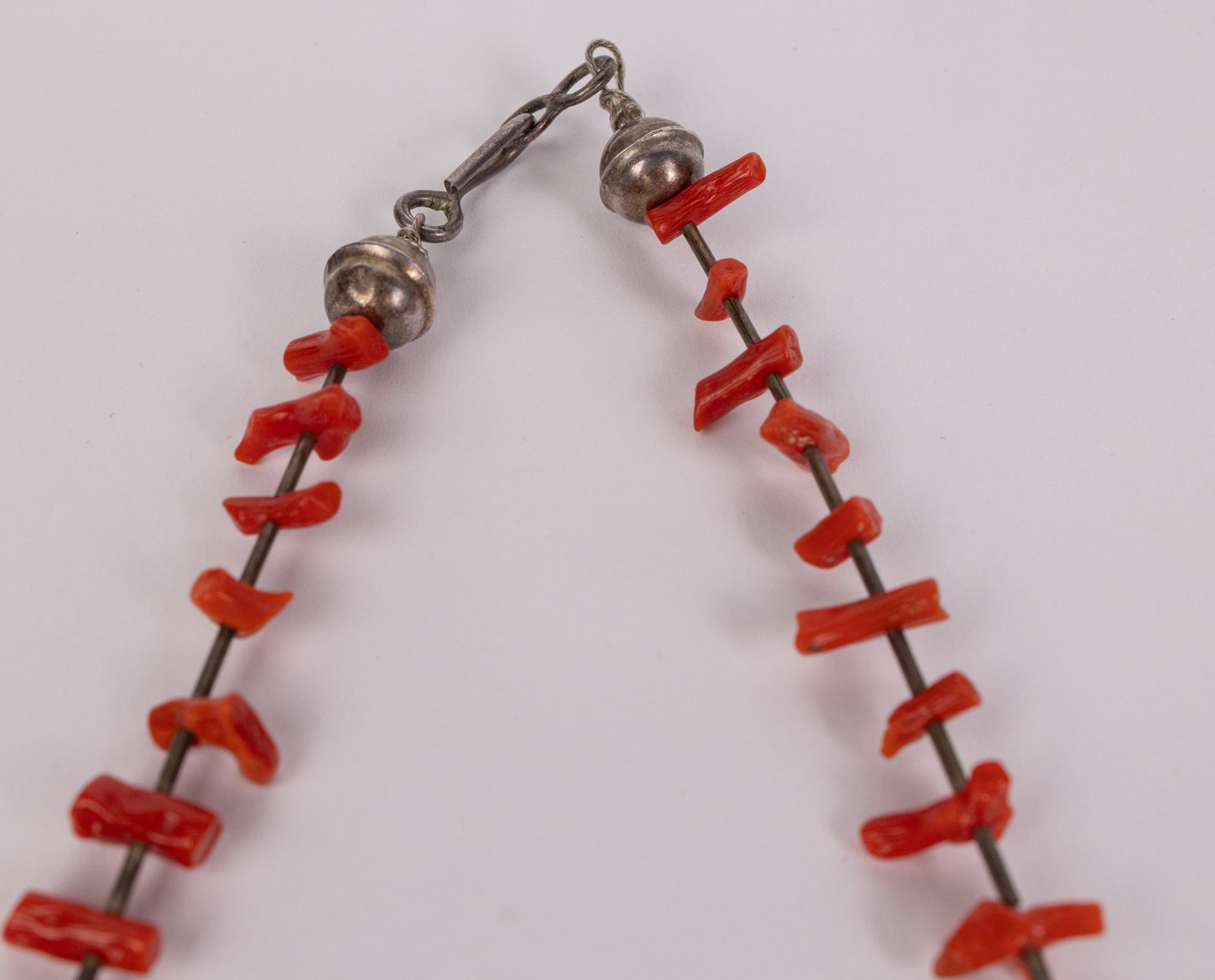 Vintage Silver Navajo-Style Squash Blossom Necklace with Naja Pendant - 5