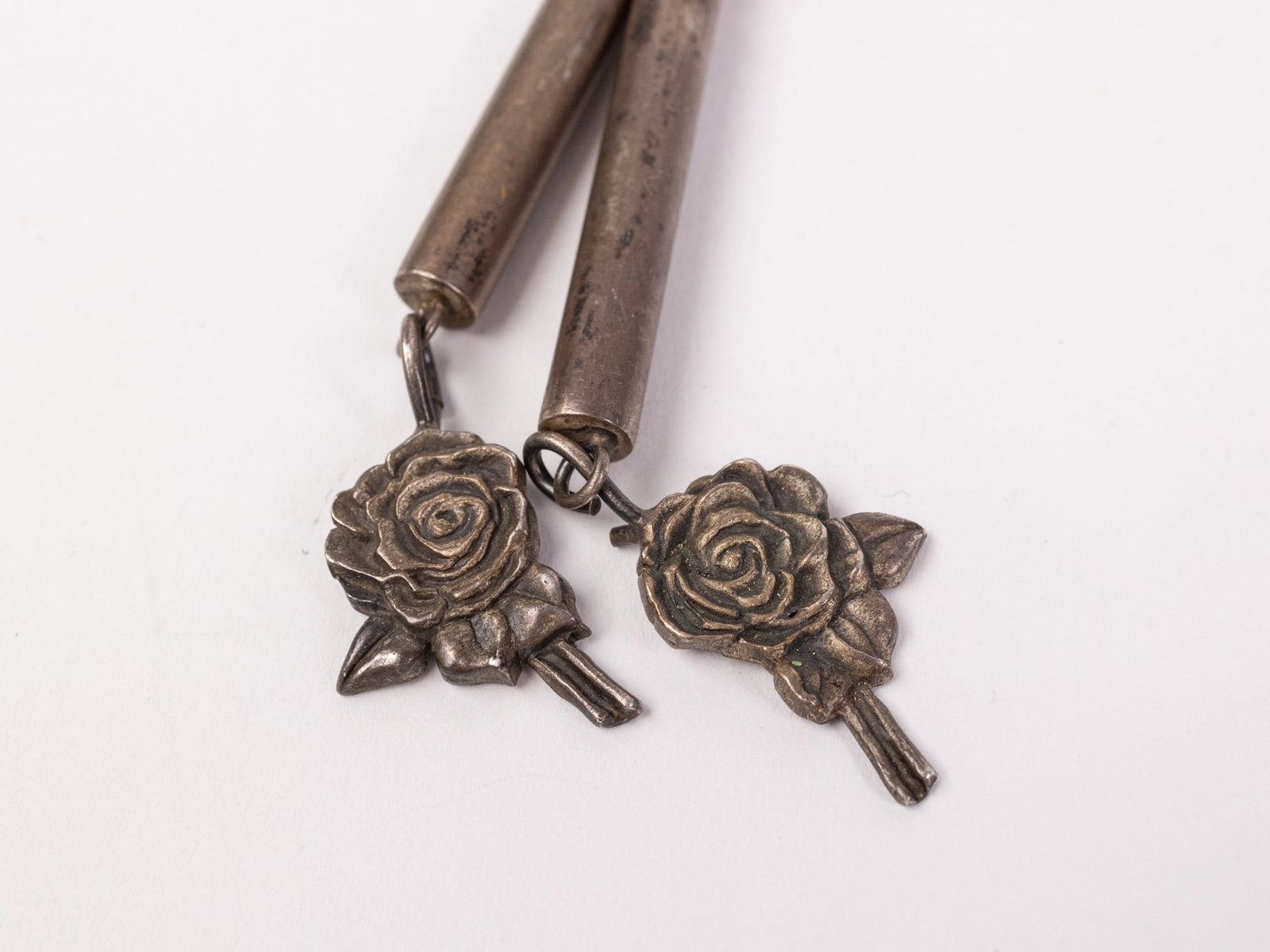 Native American Sterling Silver and Brown Braided Leather Bolo Tie - 2