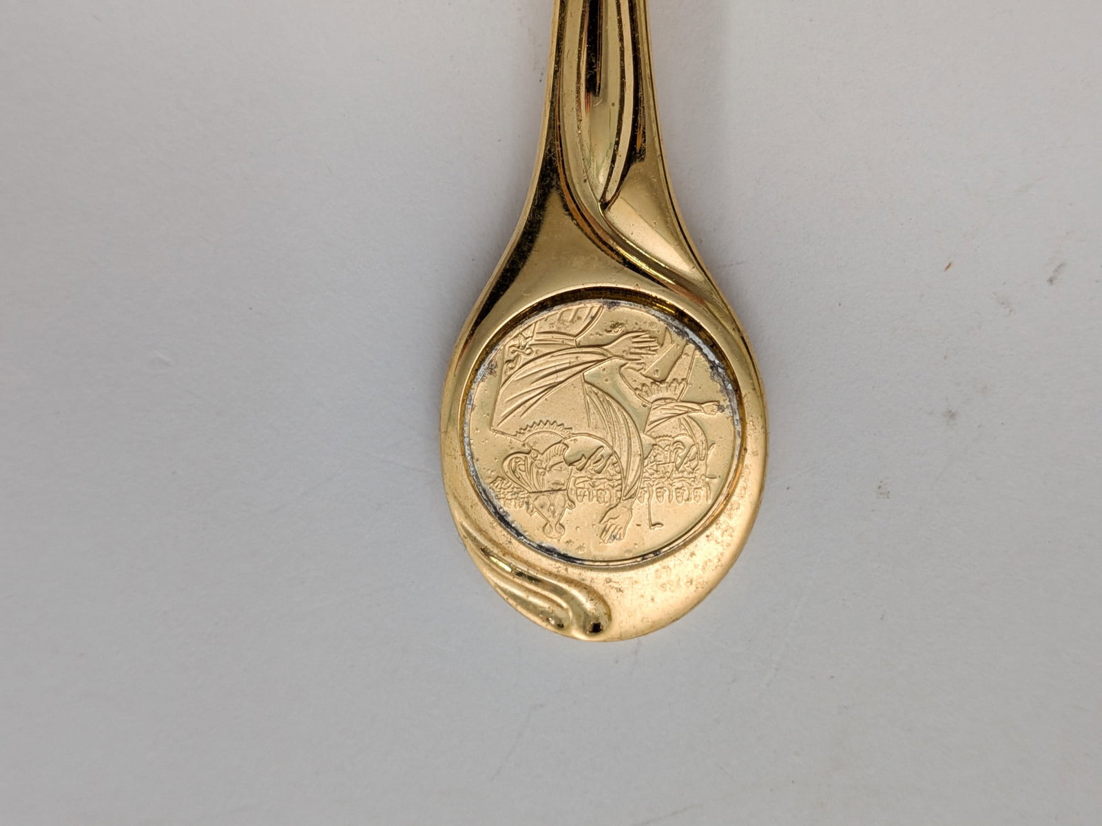 (7) Carlos Sierra-Franco Gold Vermeil Over Sterling Silver Spoons - 2