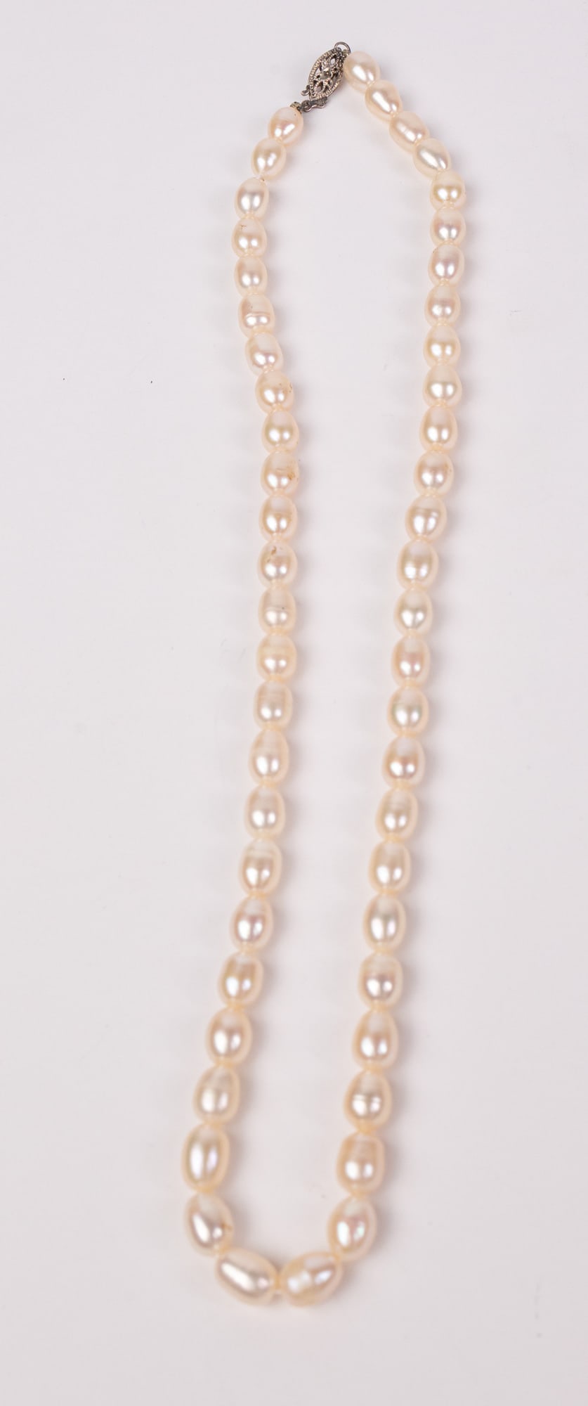 Grouping of Sterling Silver Pearl Necklaces - 2