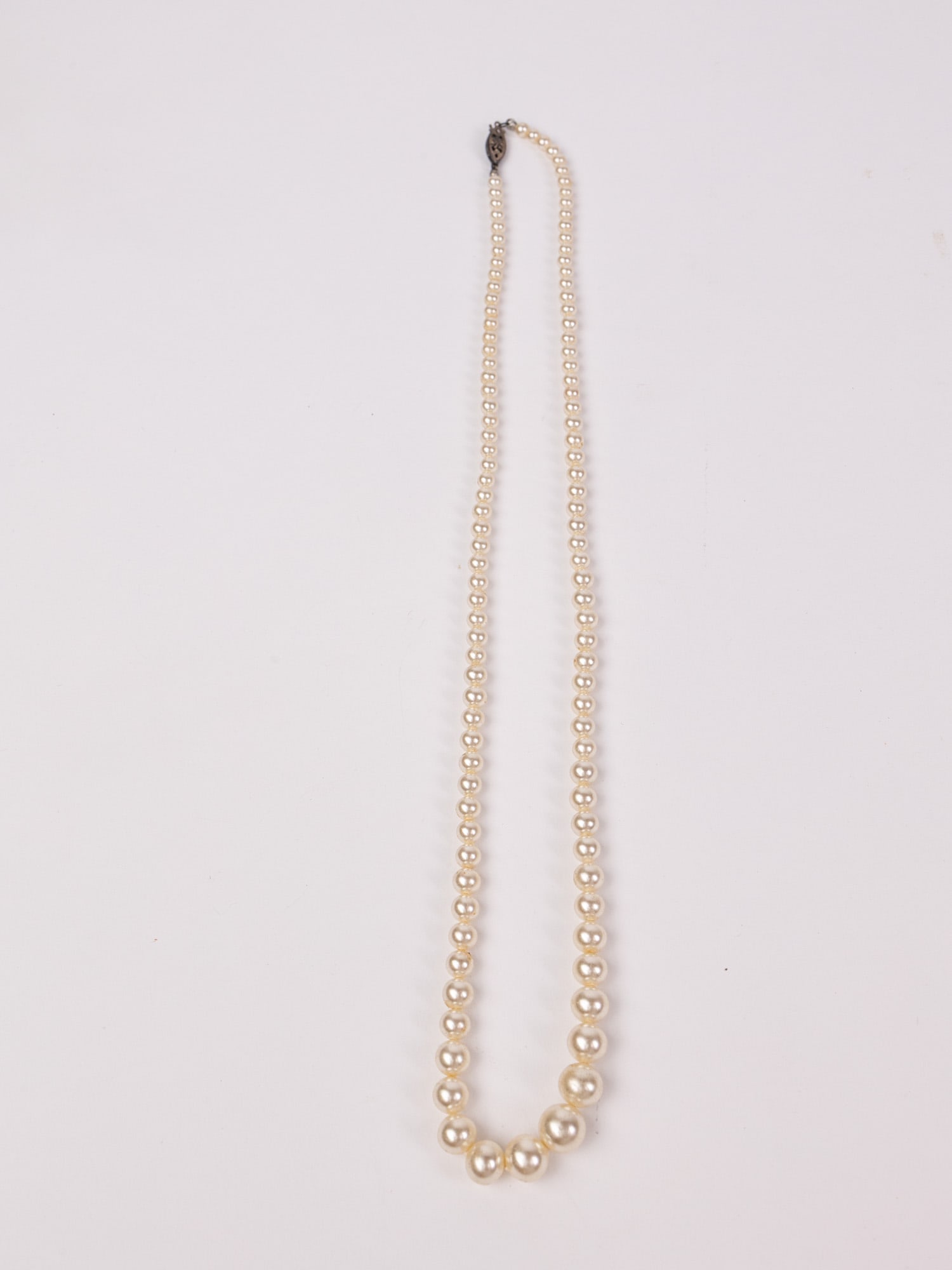 Grouping of Sterling Silver Pearl Necklaces - 4