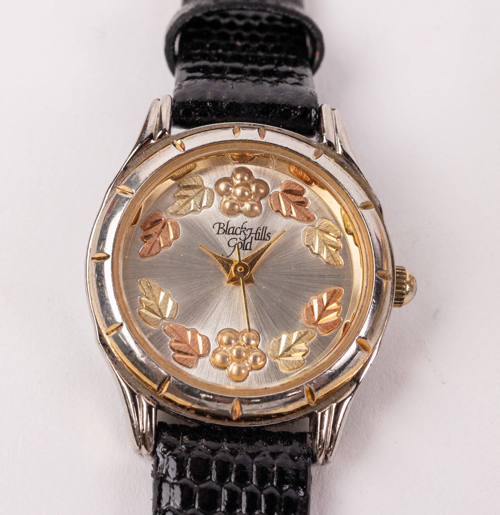 Pair of Black Hills Wrist Watches ft. 12KY Gold Leaf Accent Watch - 2