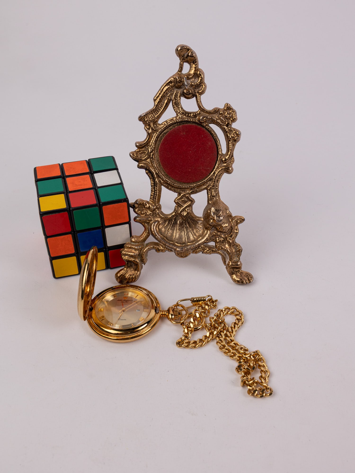 Vintage Jules Jurgensen Pocket Watch with Ornate Display Stand - 2