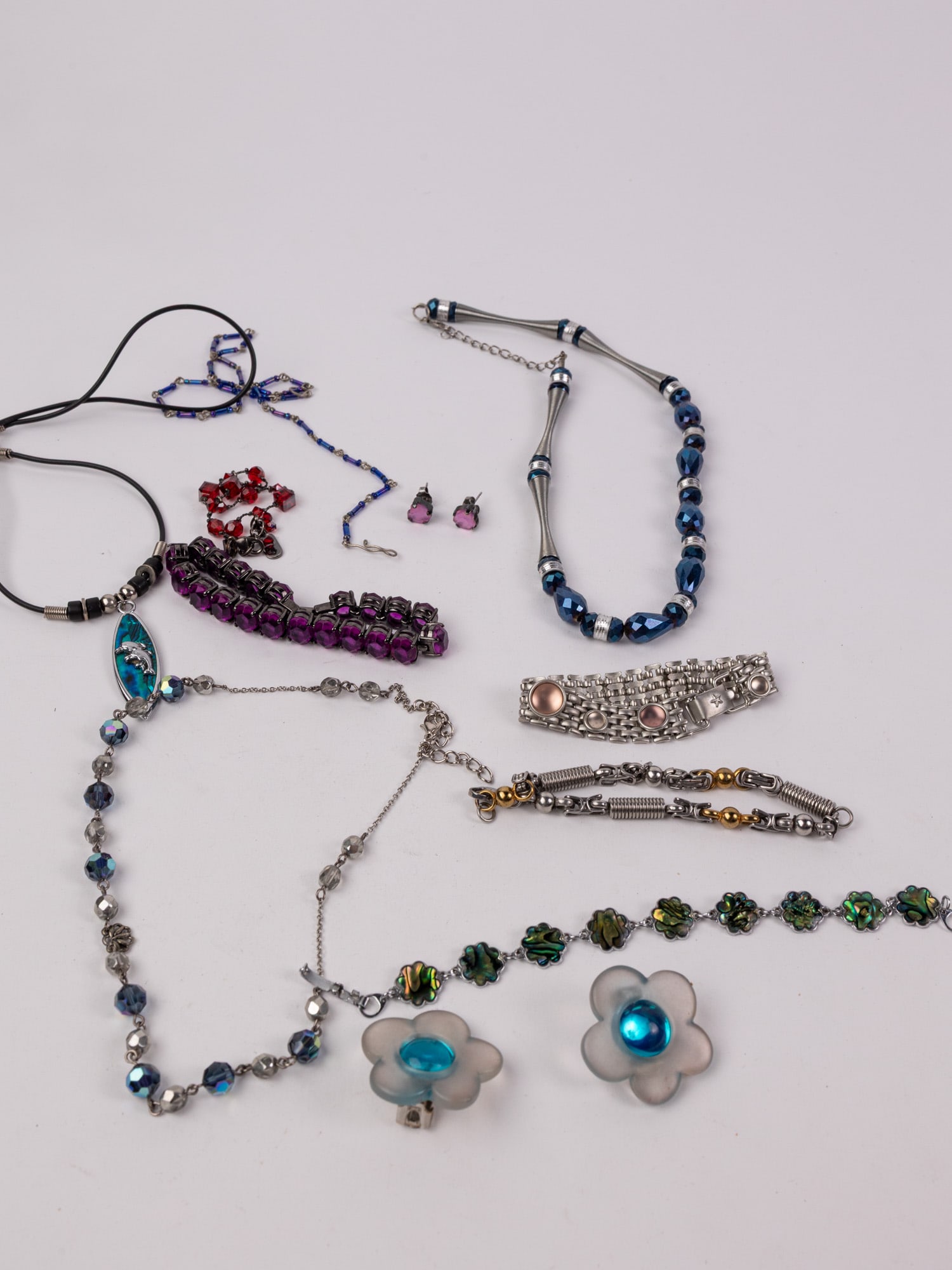 Assortment of Vintage Chunky Y2K and Goth/Scene Jewelry - 4