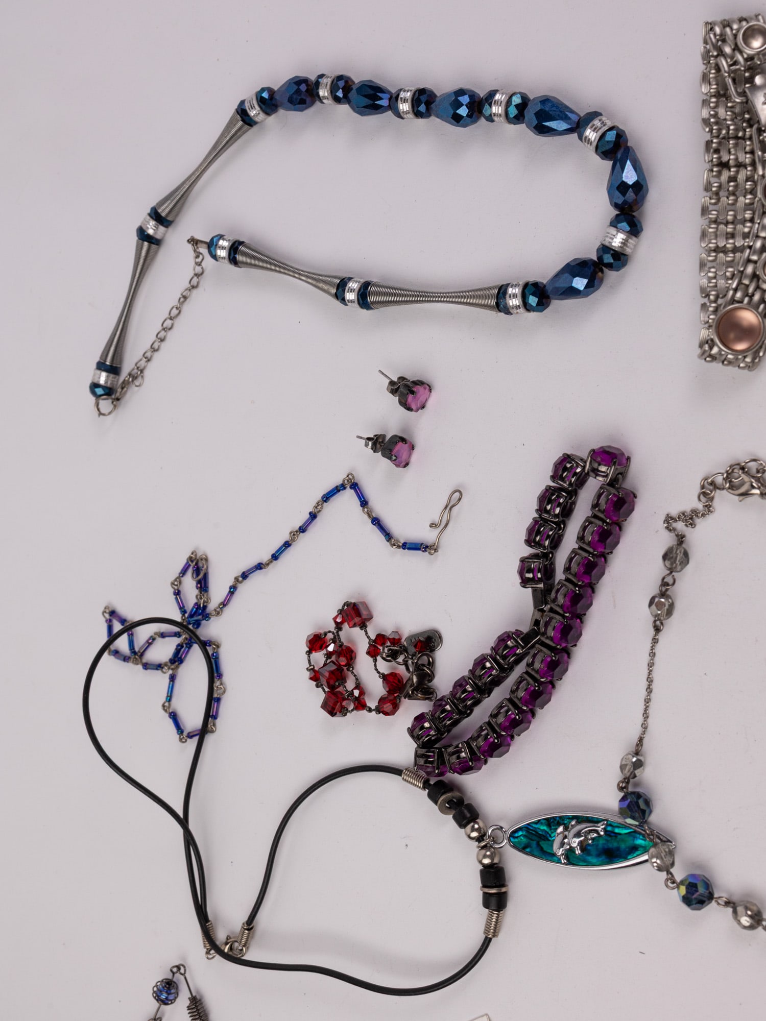 Assortment of Vintage Chunky Y2K and Goth/Scene Jewelry - 5