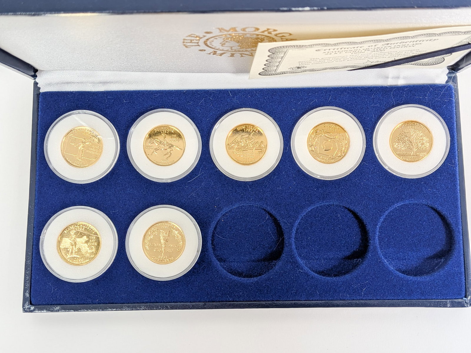 (4) Statehood Quarter Dollars 24 Karat Gold Plated Edition 1999-2000 - 3
