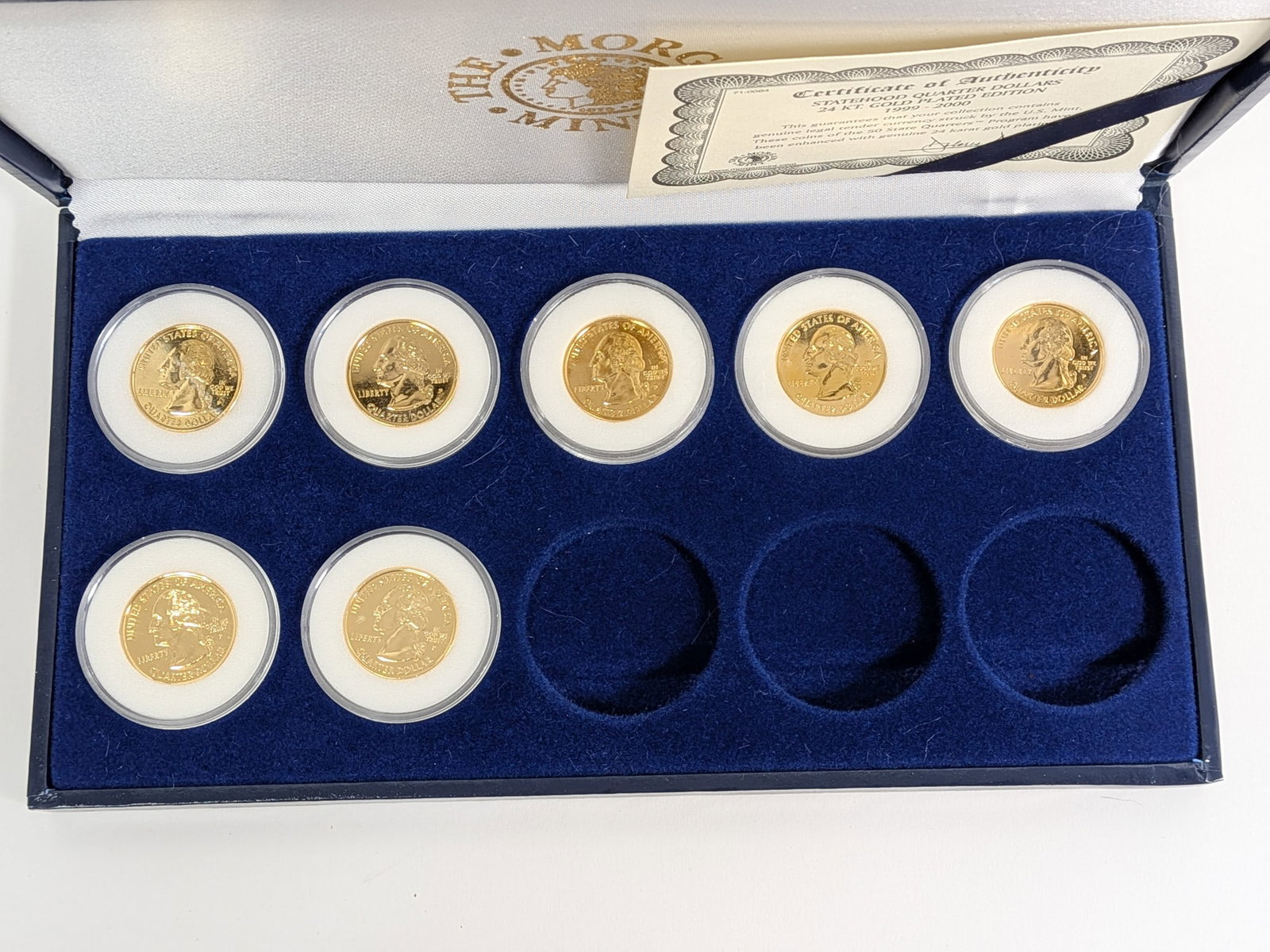 (4) Statehood Quarter Dollars 24 Karat Gold Plated Edition 1999-2000 - 4