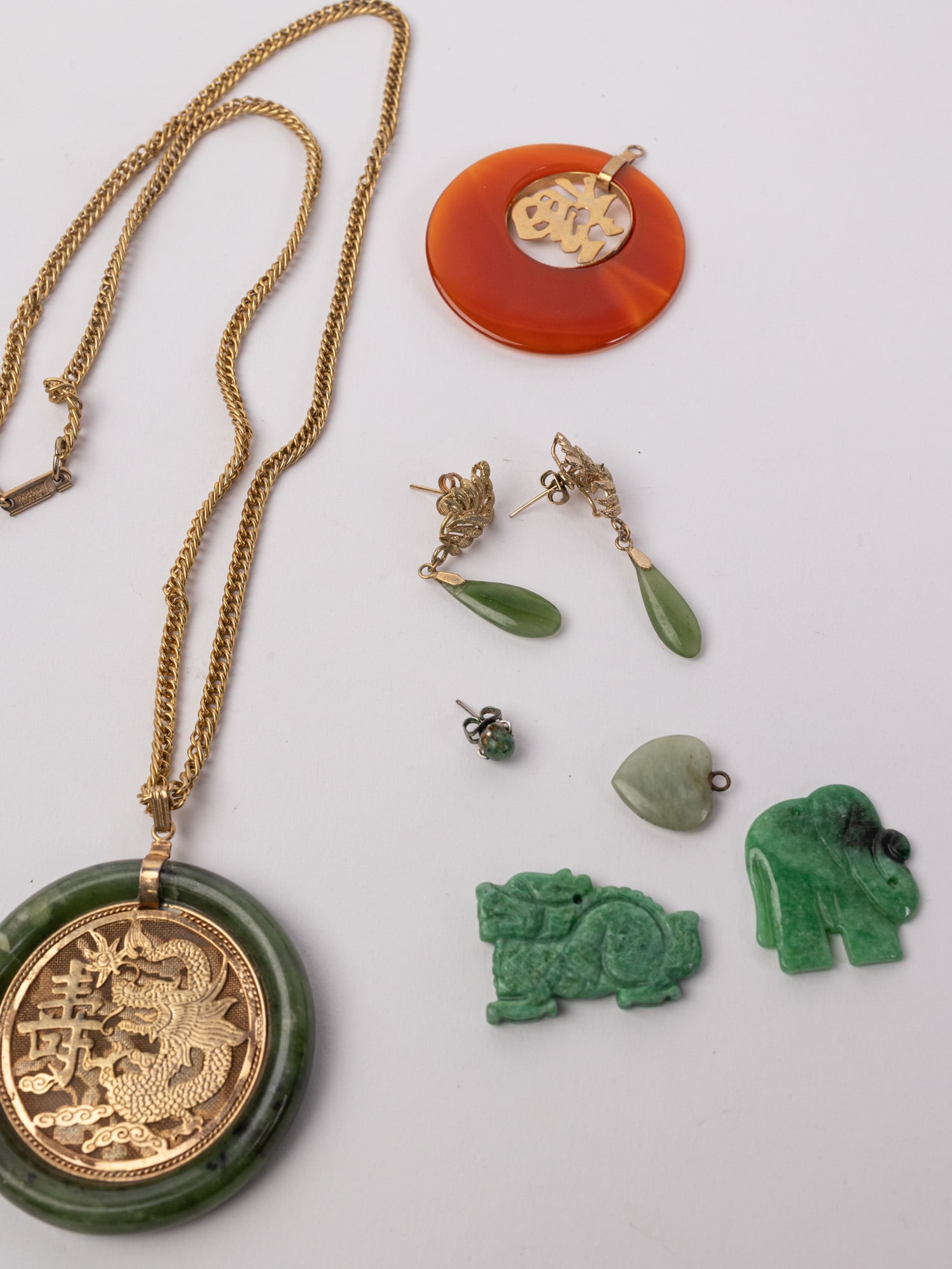 Grouping of Asian and Jade Jewelry - 3