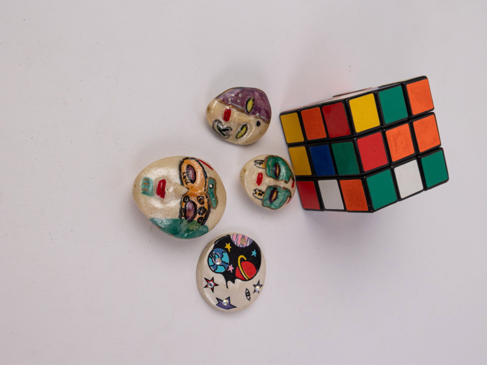 Folk Art Hand-Painted Beads - 2