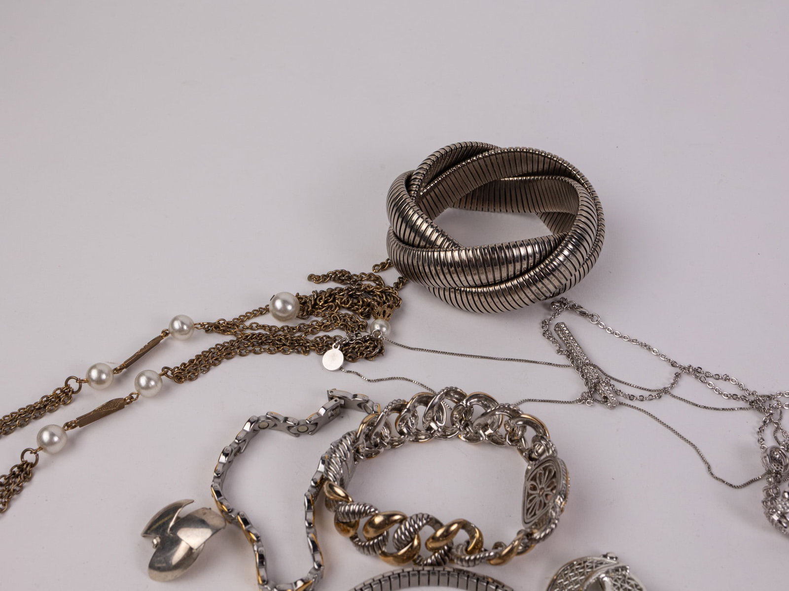 Assortment of Silver-Tone Jewelry - 4