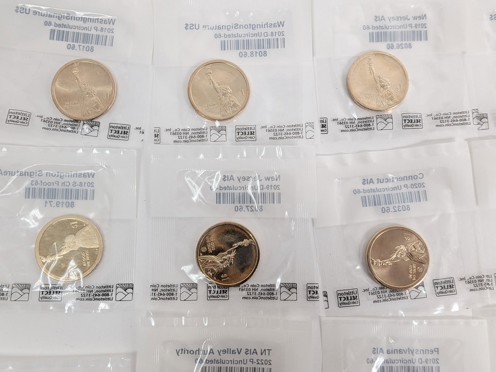 22 Uncirculated American Innovation Dollars - 2