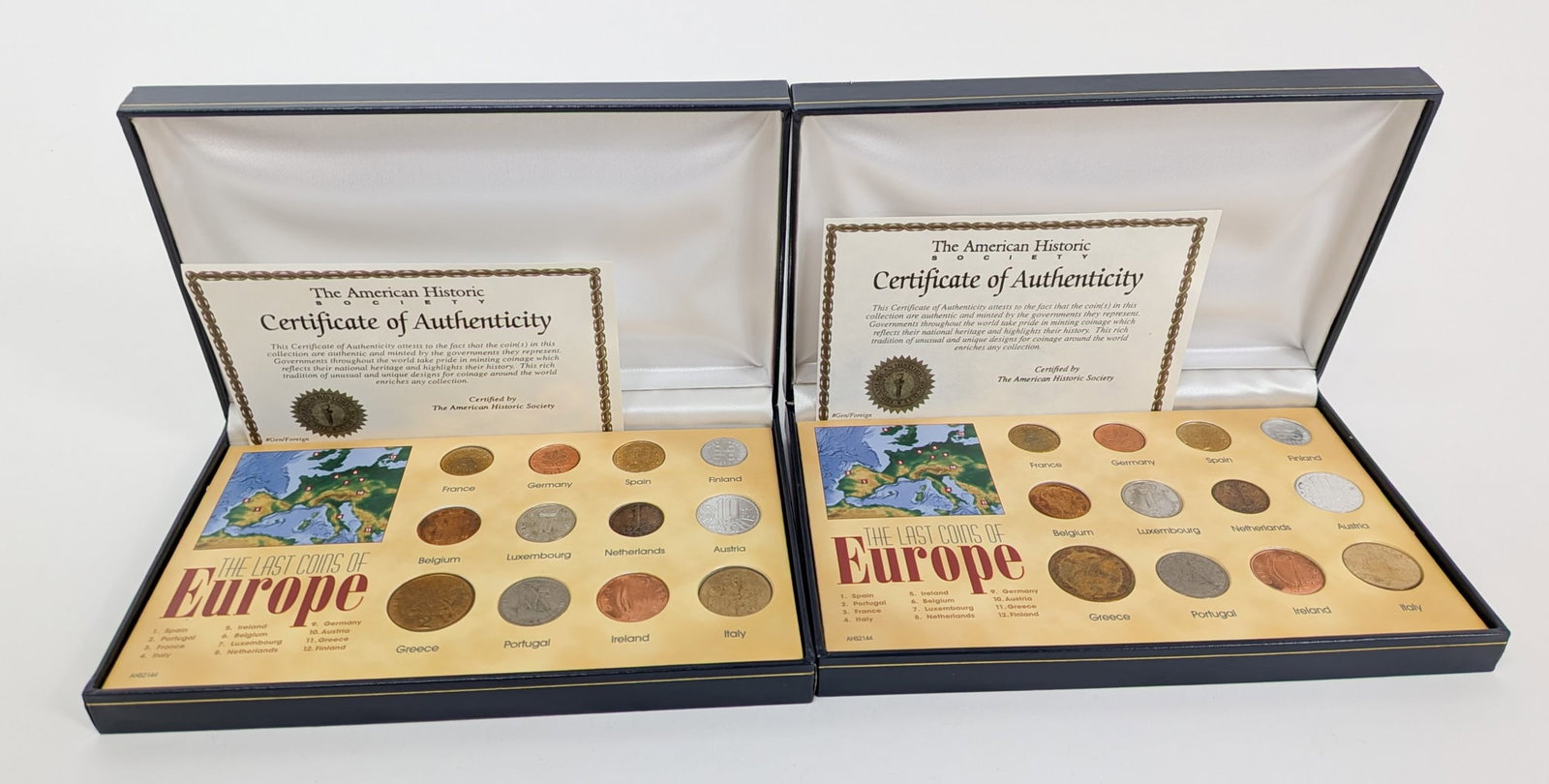 (4) Sets of "The Last Coins of Europe" Collection by The American Historic Society - 2