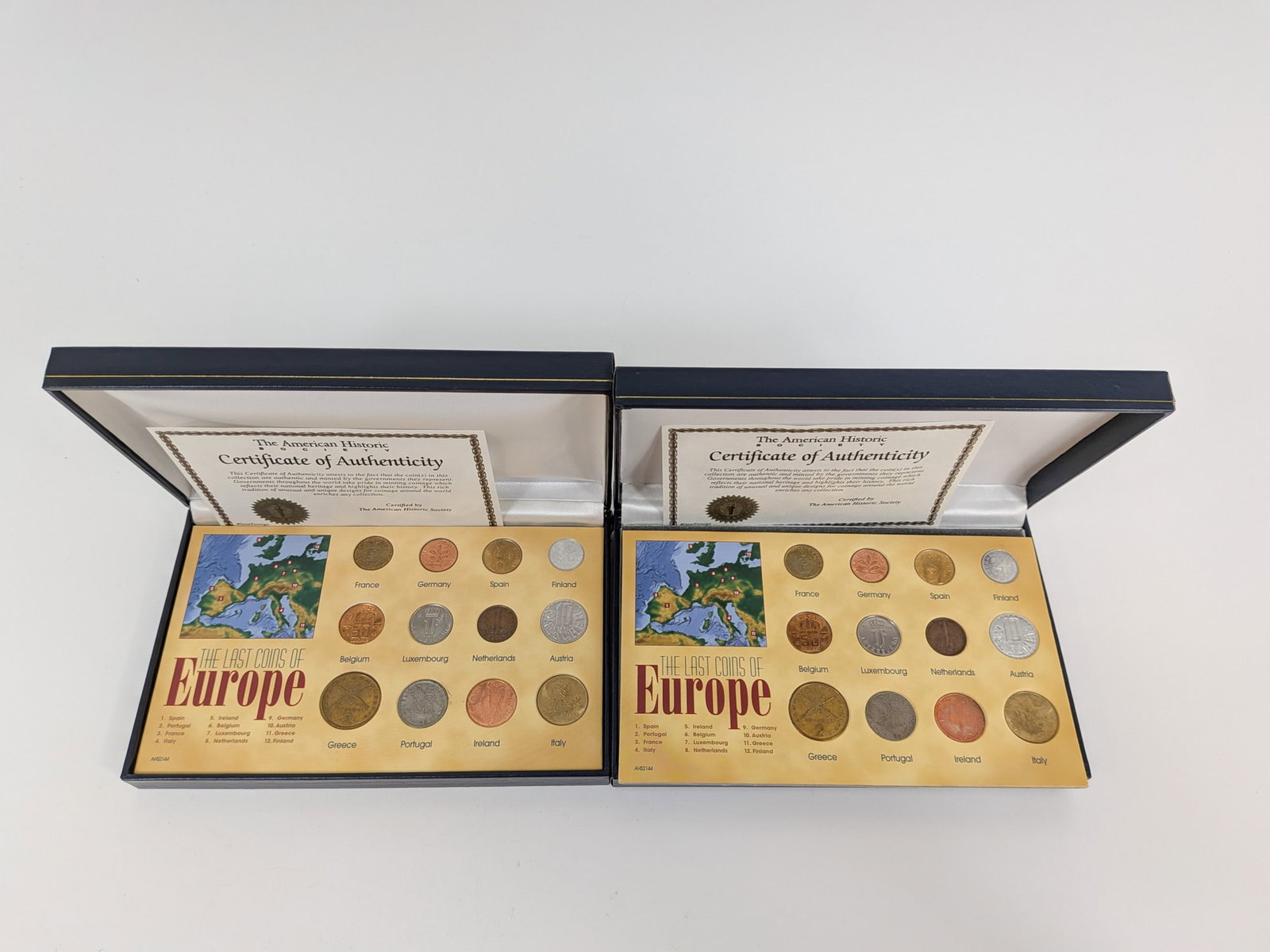 (4) Sets of "The Last Coins of Europe" Collection by The American Historic Society - 4