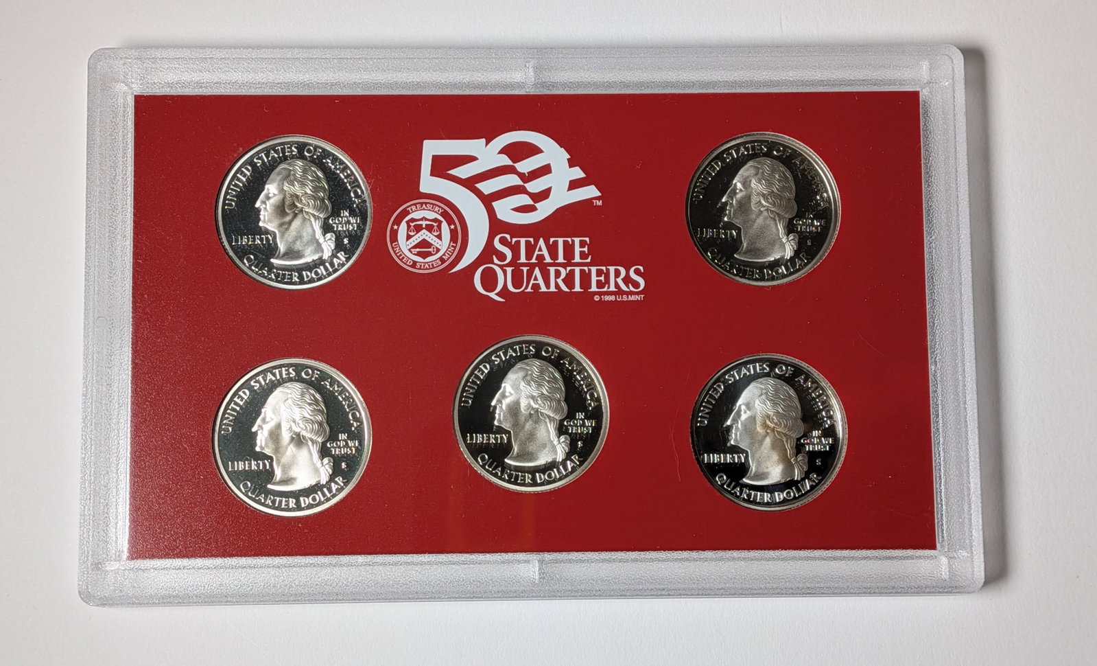 2005 United States Mint 50 State Quarters Silver Proof Set - 2