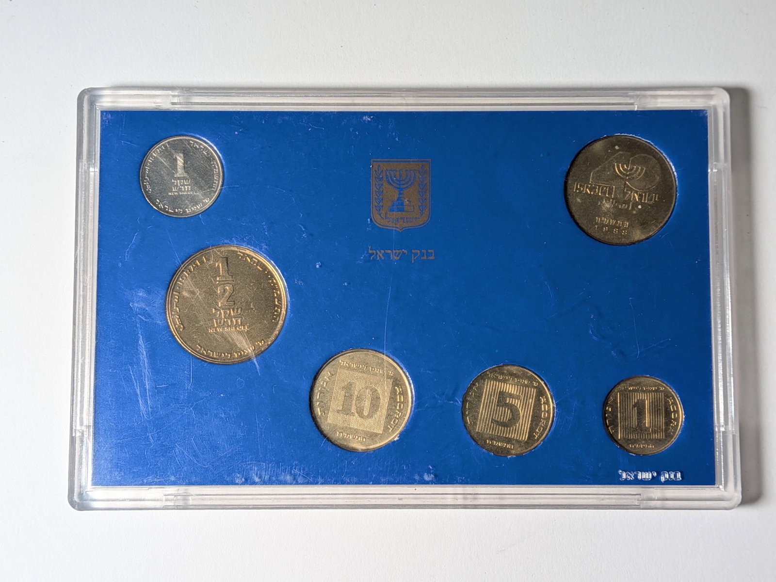 1988 Bank of Israel Uncirculated Coin and Medal Set - 2