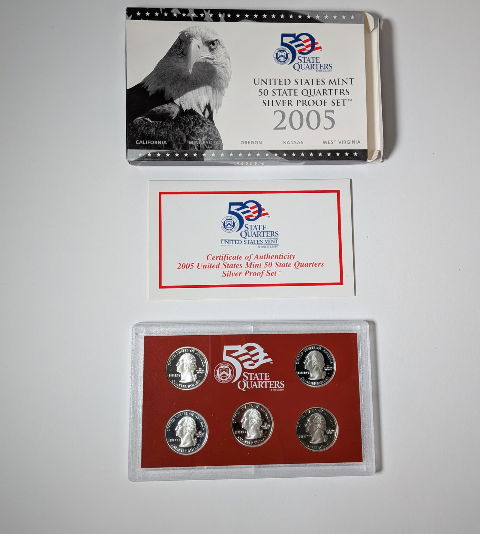 2005 United States Mint 50 State Quarters Silver Proof Set: 2005 United States Mint 50 State Quarters Silver Proof Set Literature Brooks Auction – Online Auction Terms & Conditions Contact: (856) 694-2960 | info@brooks.auction READ BEFORE YOU BID: We