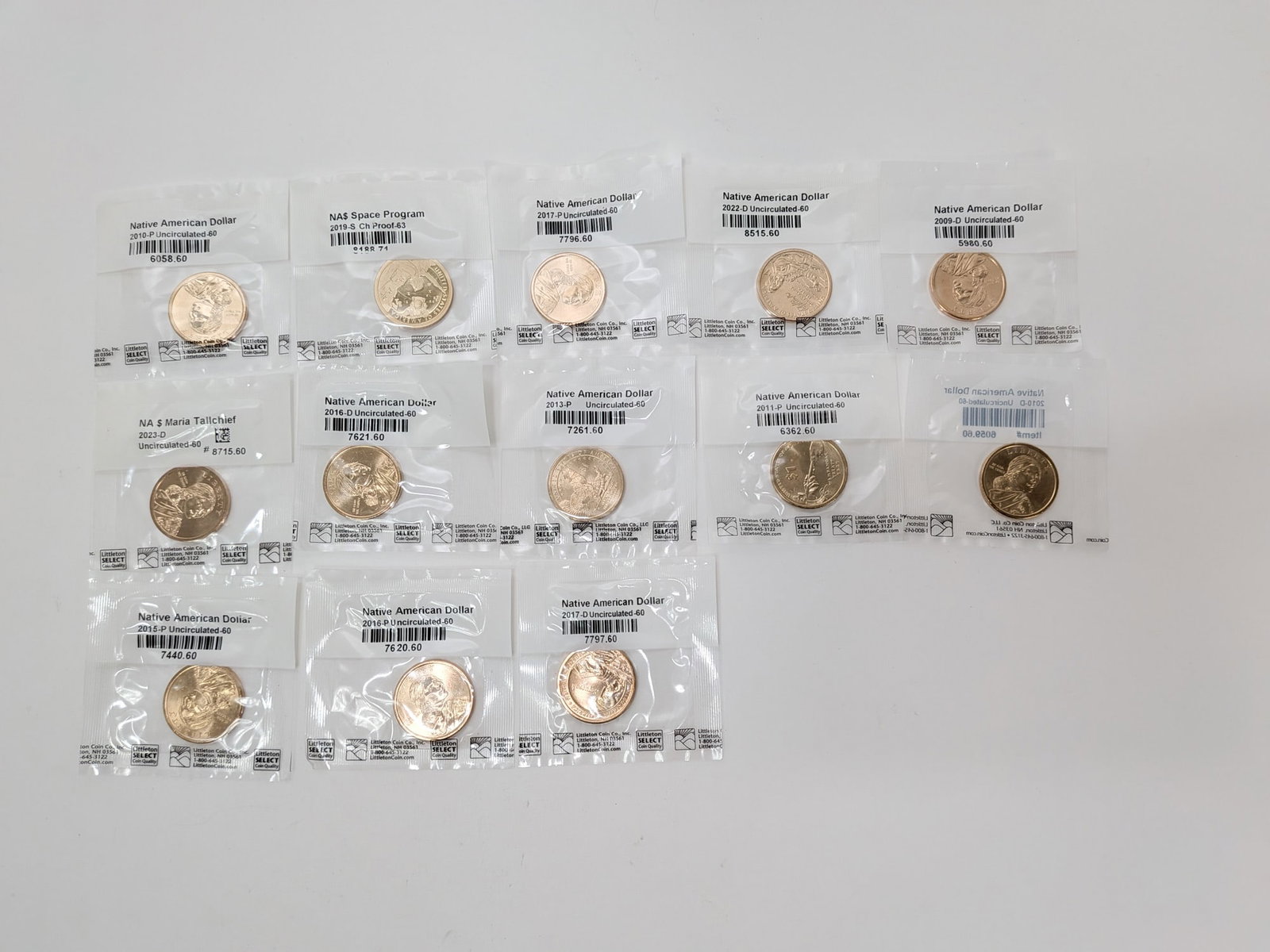 14 Uncirculated Native American Dollars: 14 Uncirculated Native American Dollars Literature Brooks Auction – Online Auction Terms & Conditions Contact: (856) 694-2960 | info@brooks.auction READ BEFORE YOU BID: We want you to feel