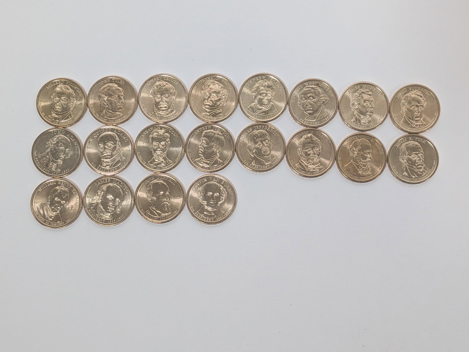 2007-2011 Uncirculated Presidential Dollar 20 Coin Set: 2007-2011 Uncirculated Presidential Dollar 20 Coin Set Literature Brooks Auction – Online Auction Terms & Conditions Contact: (856) 694-2960 | info@brooks.auction READ BEFORE YOU BID: We want