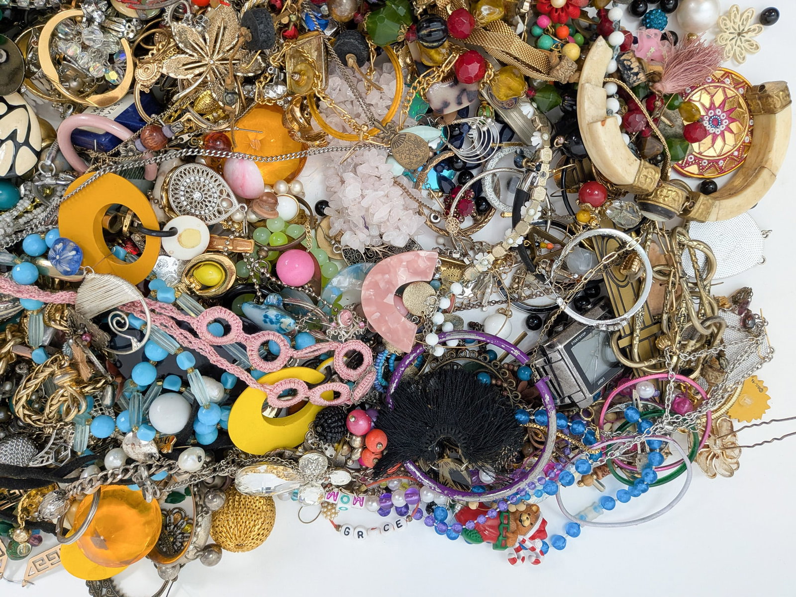 Giant Box Lot of Assorted Costume and Misc Jewelry - 2