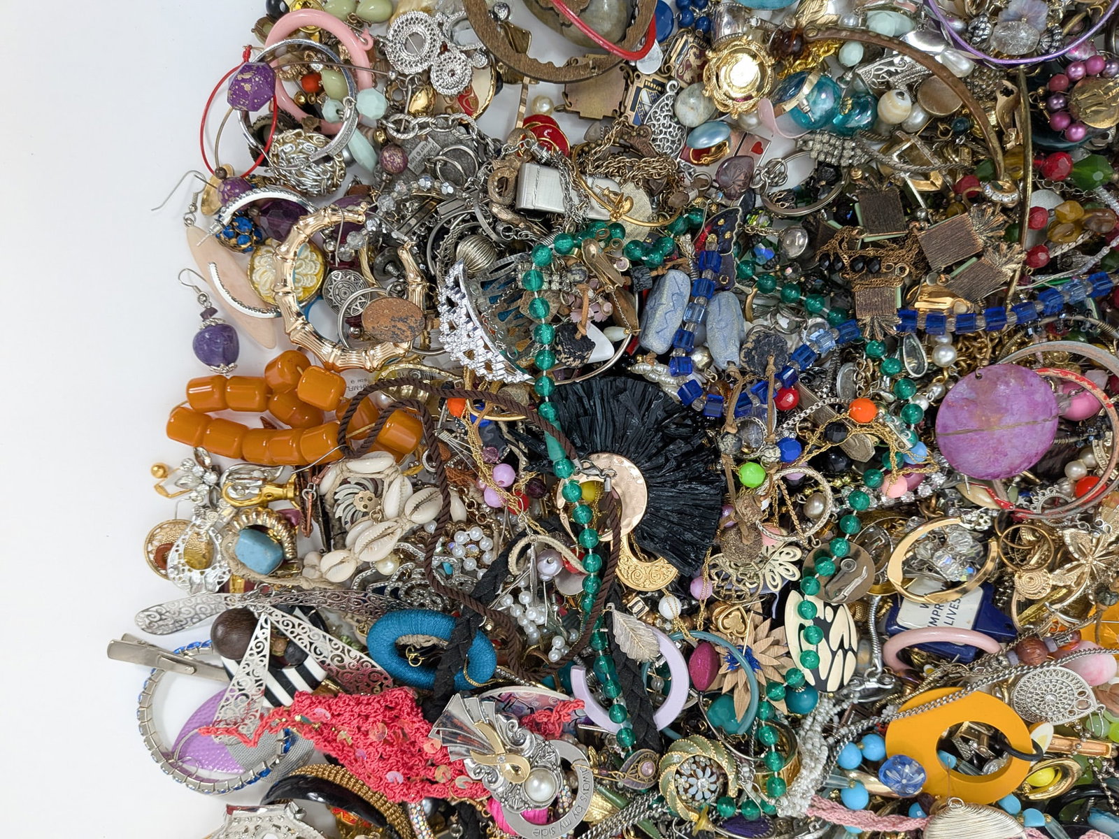Giant Box Lot of Assorted Costume and Misc Jewelry - 4