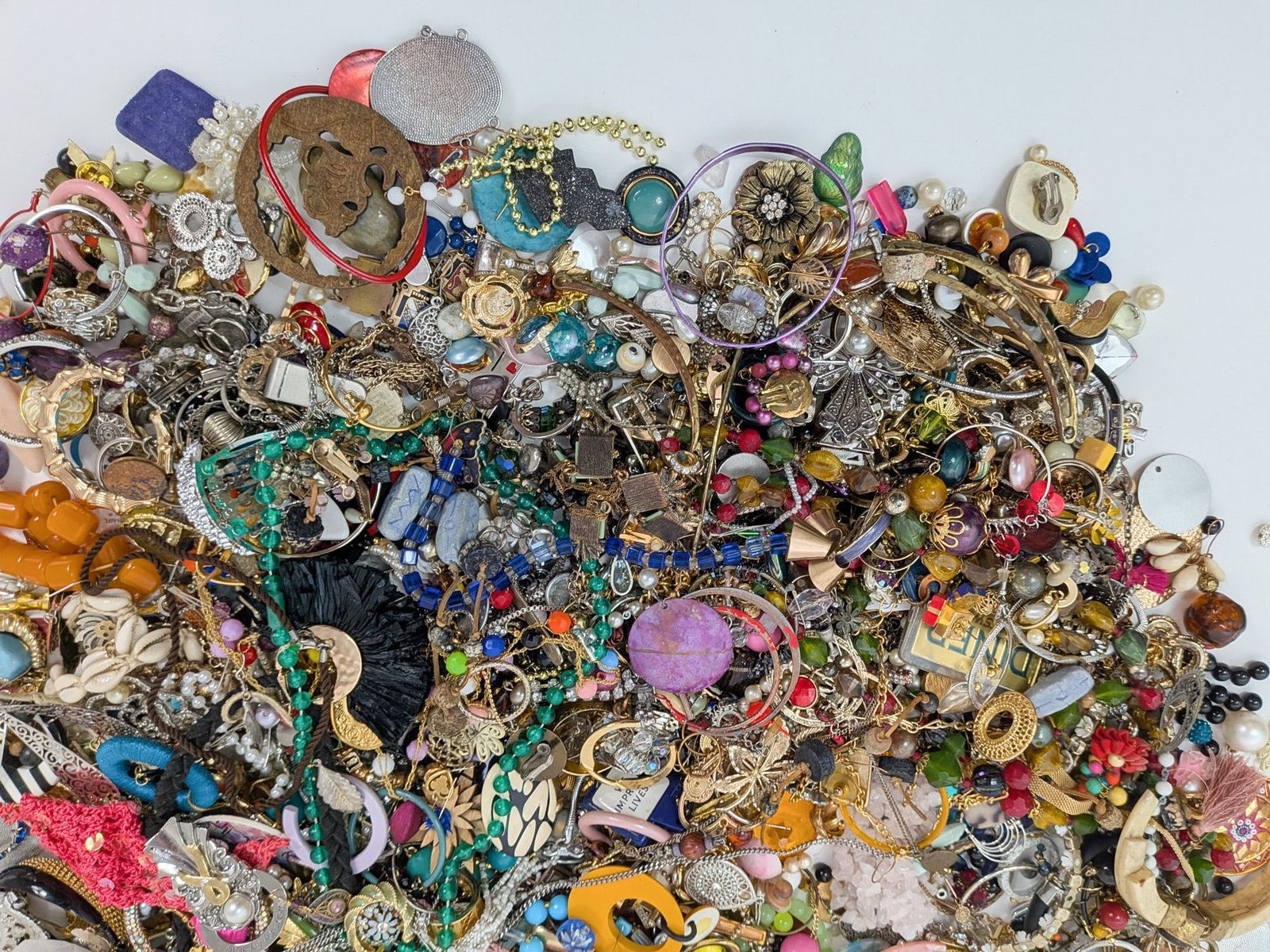 Giant Box Lot of Assorted Costume and Misc Jewelry - 5