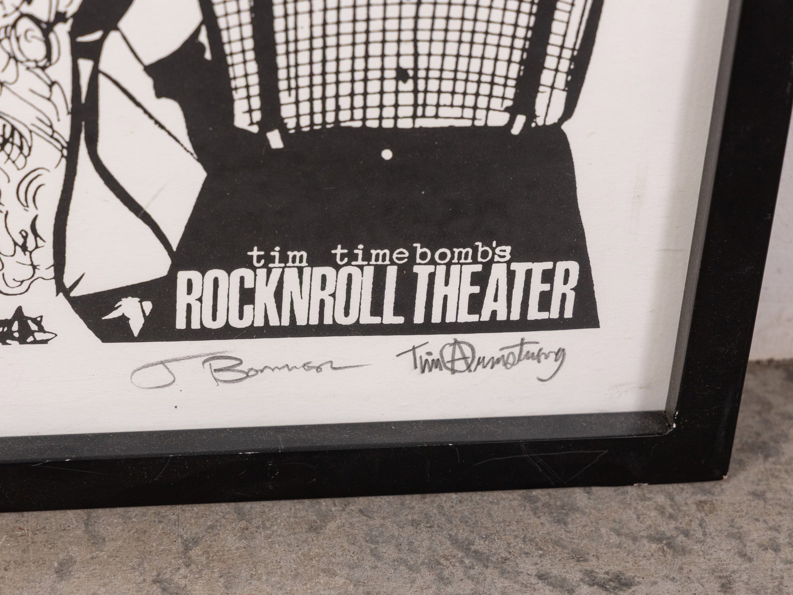 Rock N' Roll Theatre Poster Signed By Tim Armstrong & J. Bonner - 2