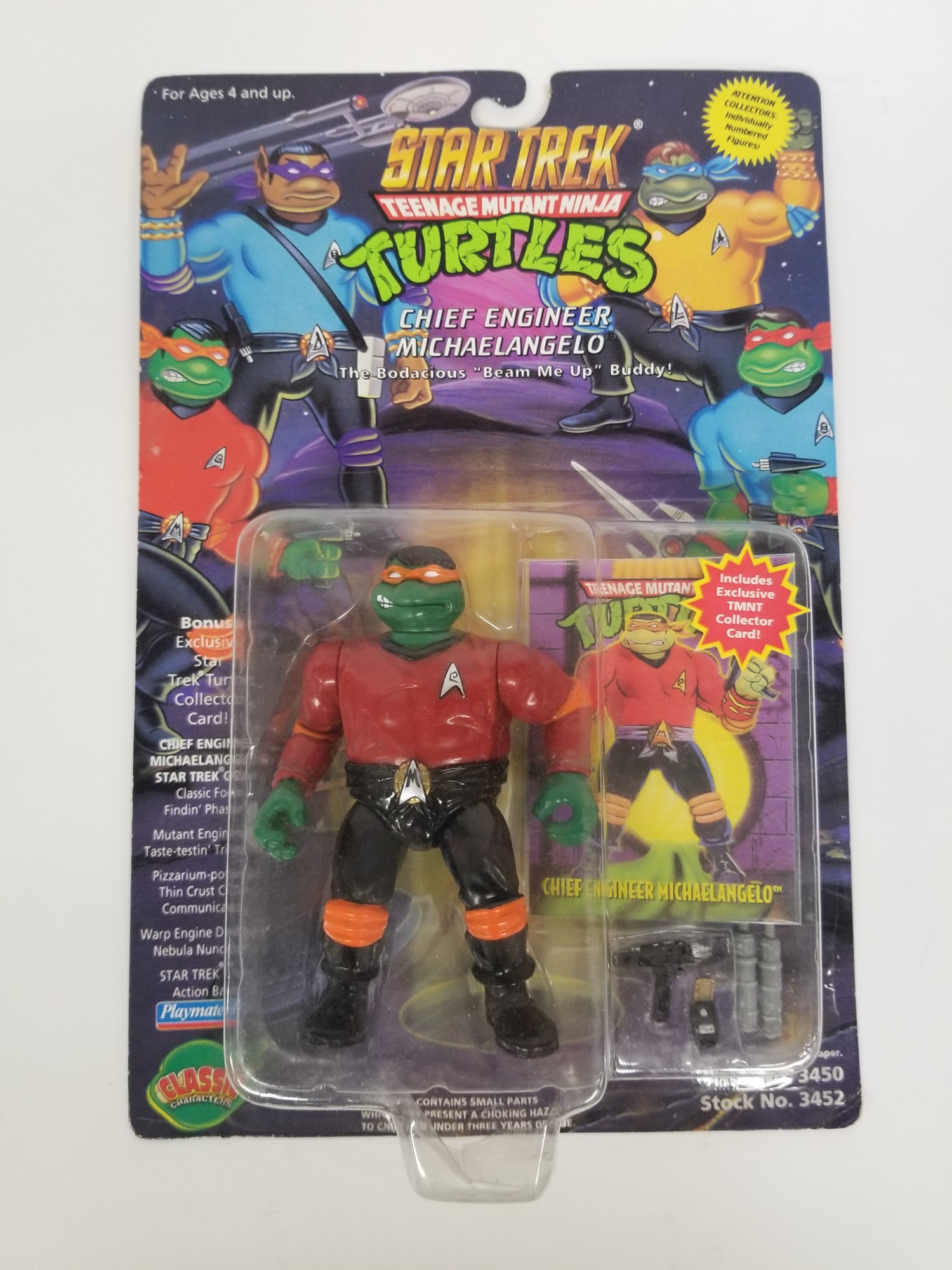 Pair of Star Trek Teenage Mutant Ninja Turtle Action Figures - 4