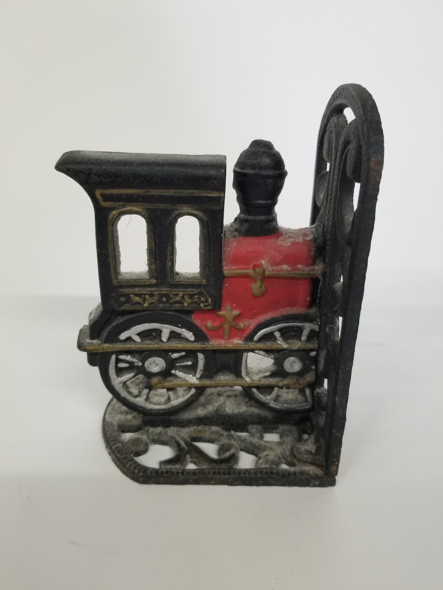 Pair of Cast Iron Locomotive Bookends - 3