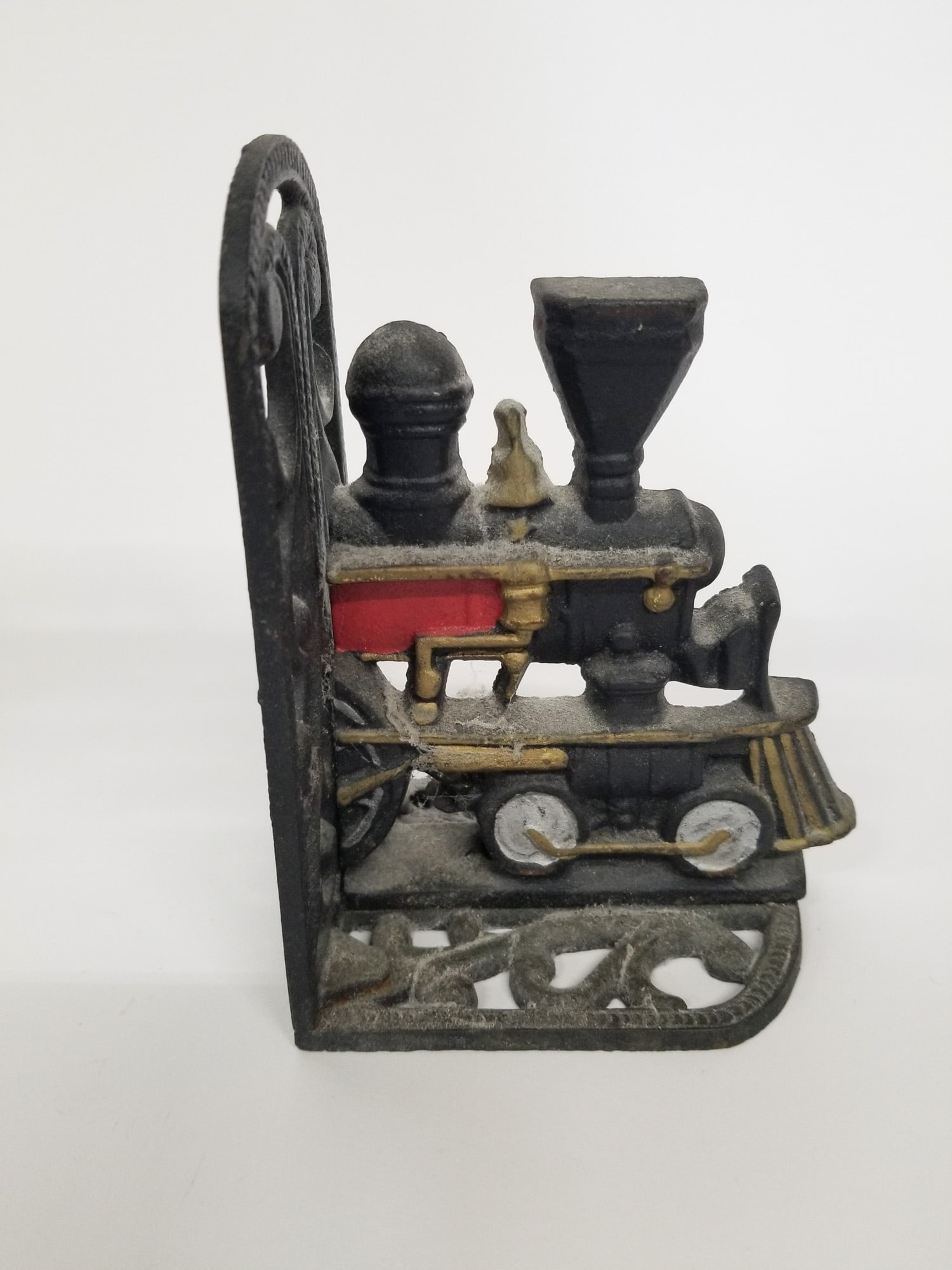 Pair of Cast Iron Locomotive Bookends - 4