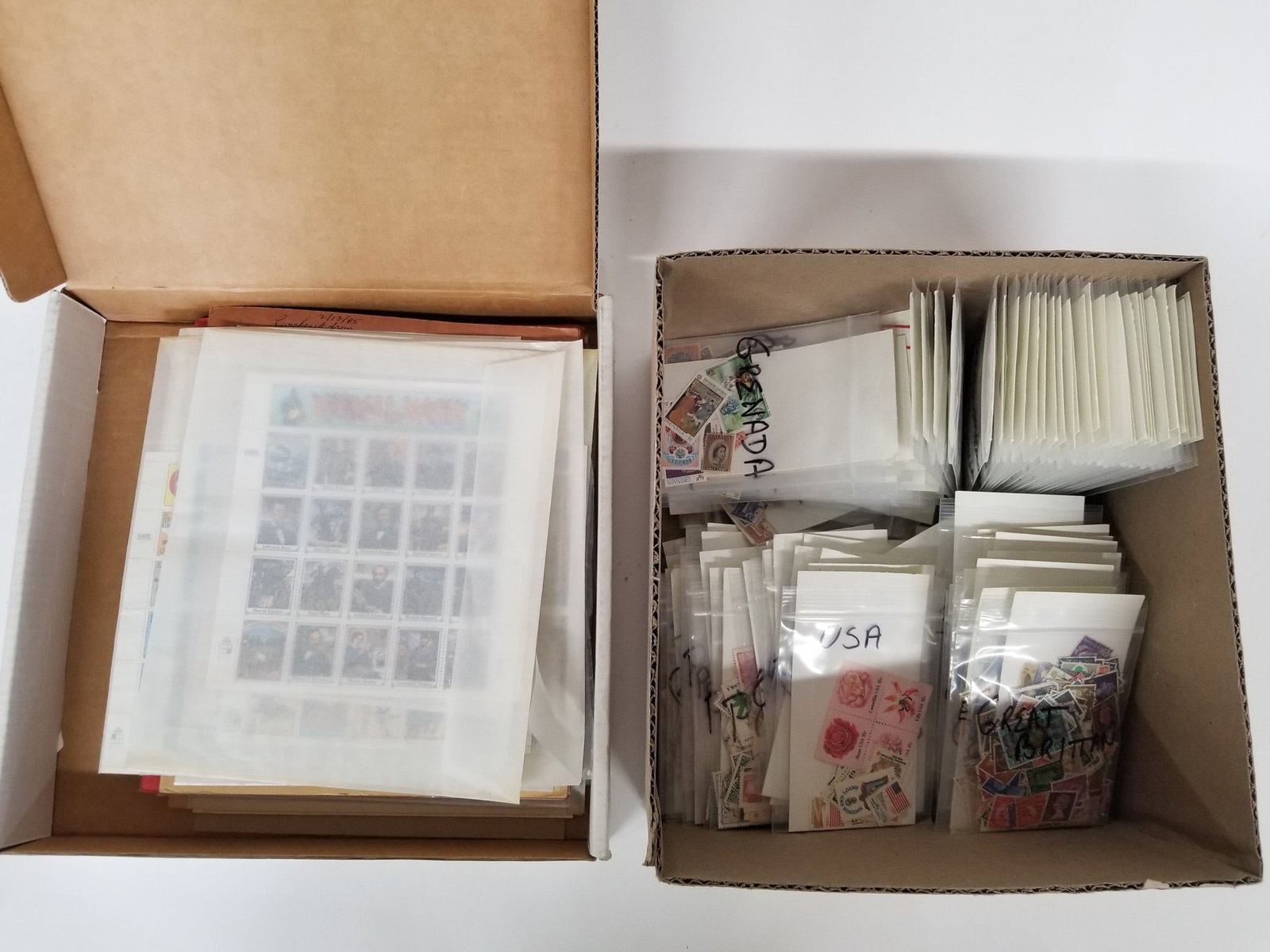 Assortment of Stamps: Assortment of Stamps Size 7" x 12" x 12" Literature Brooks Auction – Online Auction Terms & Conditions