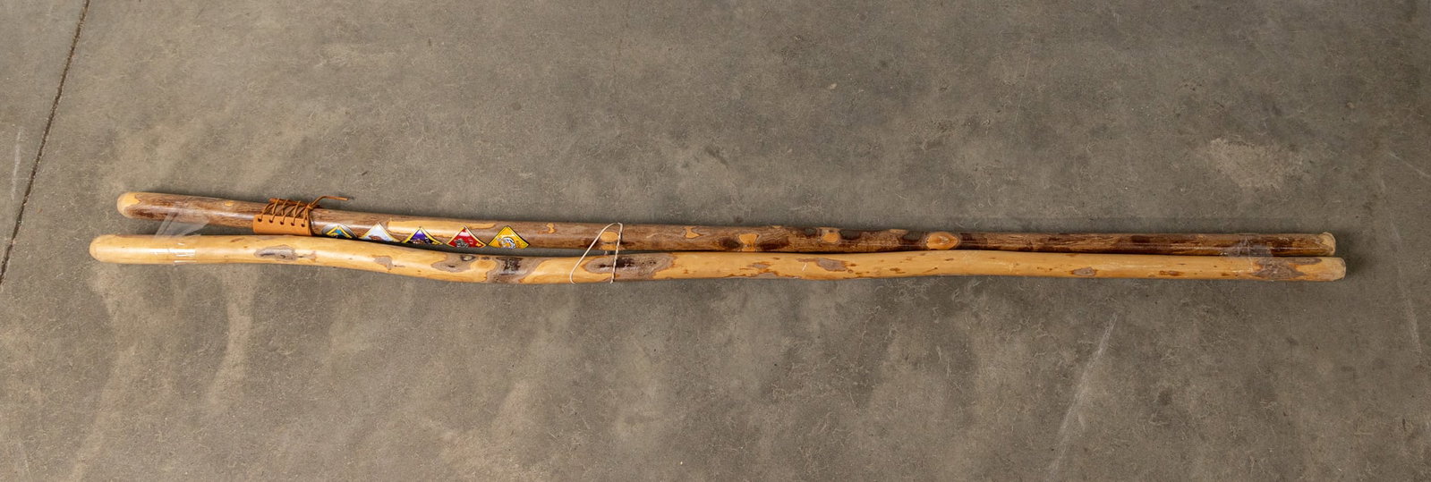 Two Vintage Folk Art Boy Scouts Scout Master Walking Sticks (1 of 5)