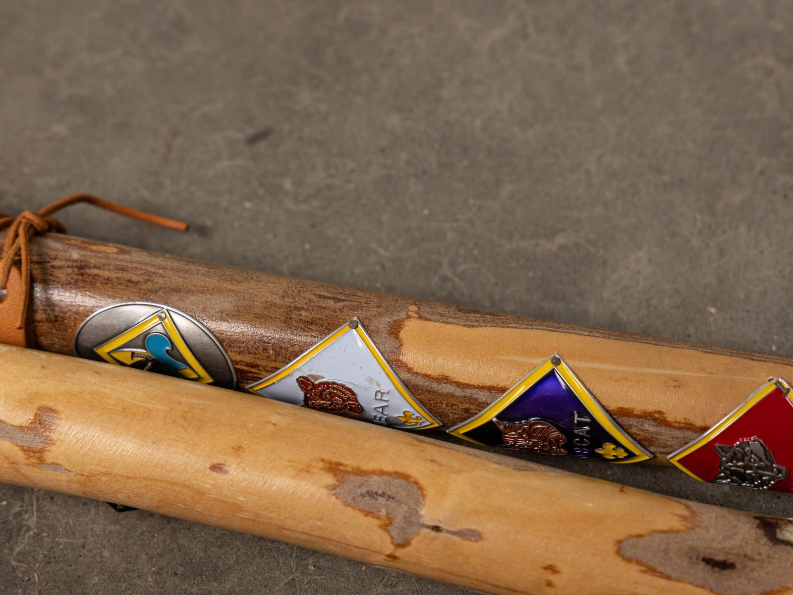 Two Vintage Folk Art Boy Scouts Scout Master Walking Sticks - 5