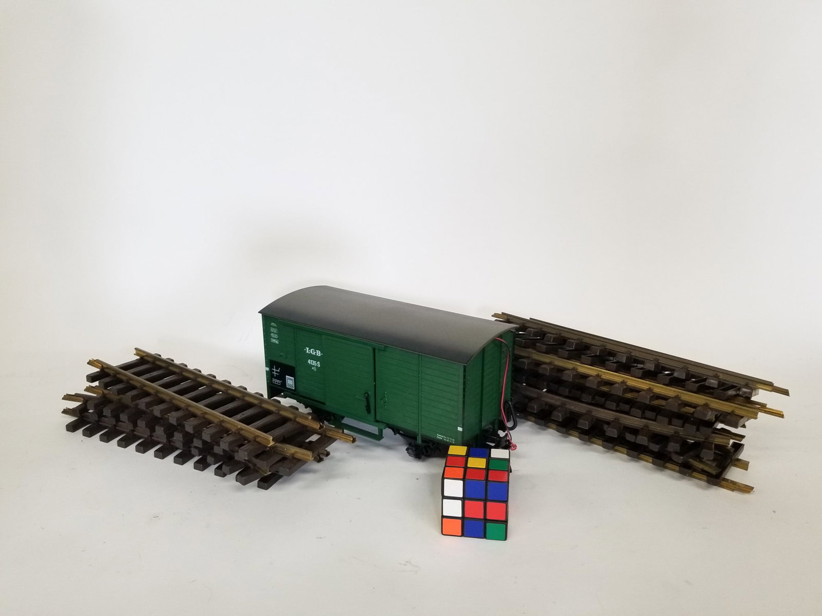 LGB Lehmann Gross Bahn 4135s Steam Sound Car IOB with Additional Track - 2