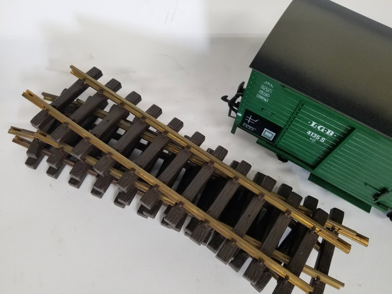 LGB Lehmann Gross Bahn 4135s Steam Sound Car IOB with Additional Track - 3