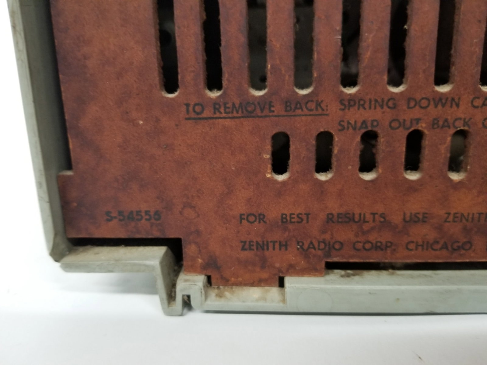Vintage Zenith Analog Radio Clock Model S-54556 - 5