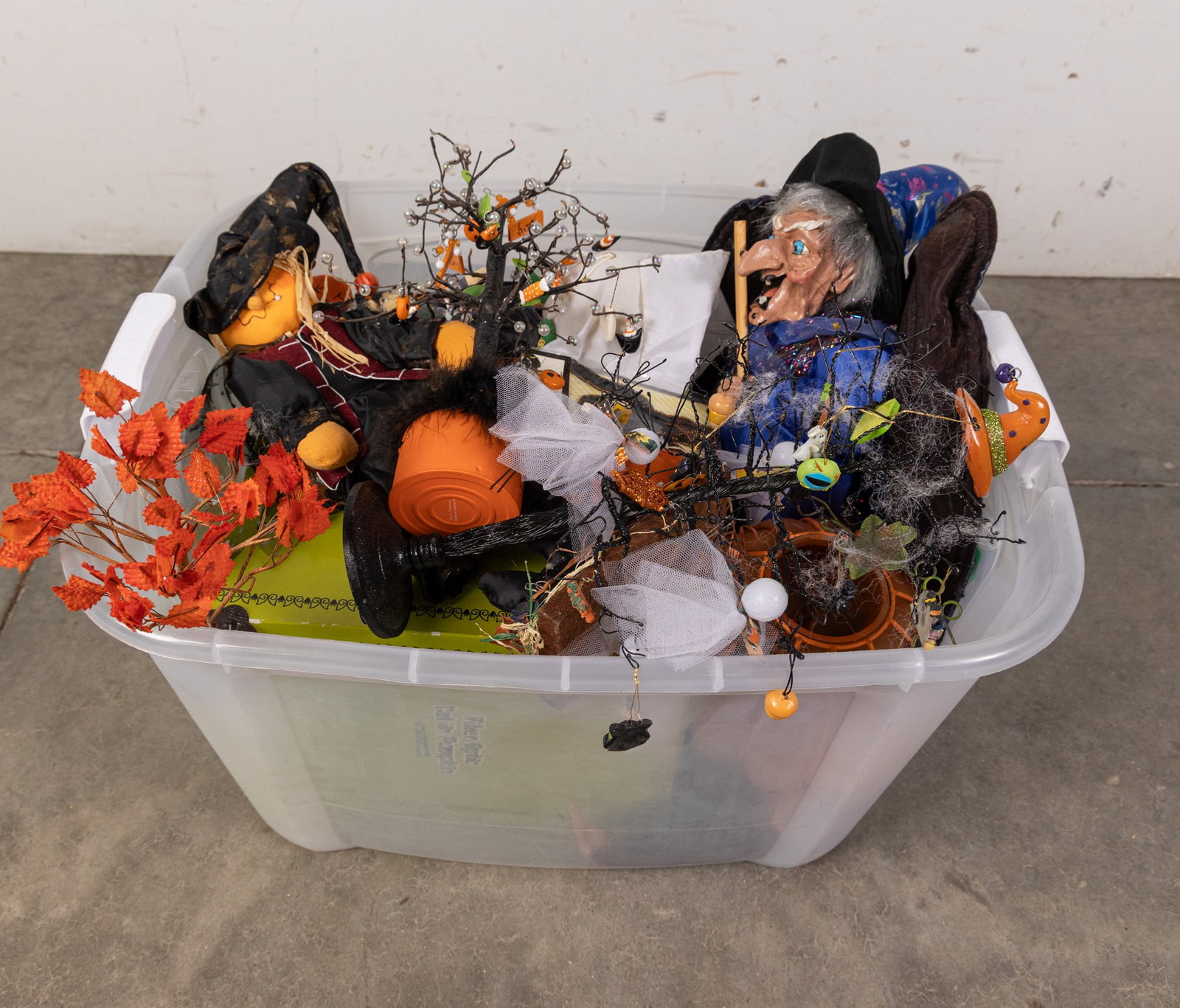 Assortment of Halloween Decor ft. Fiber Optic Cat in Pumpkin (1 of 4)