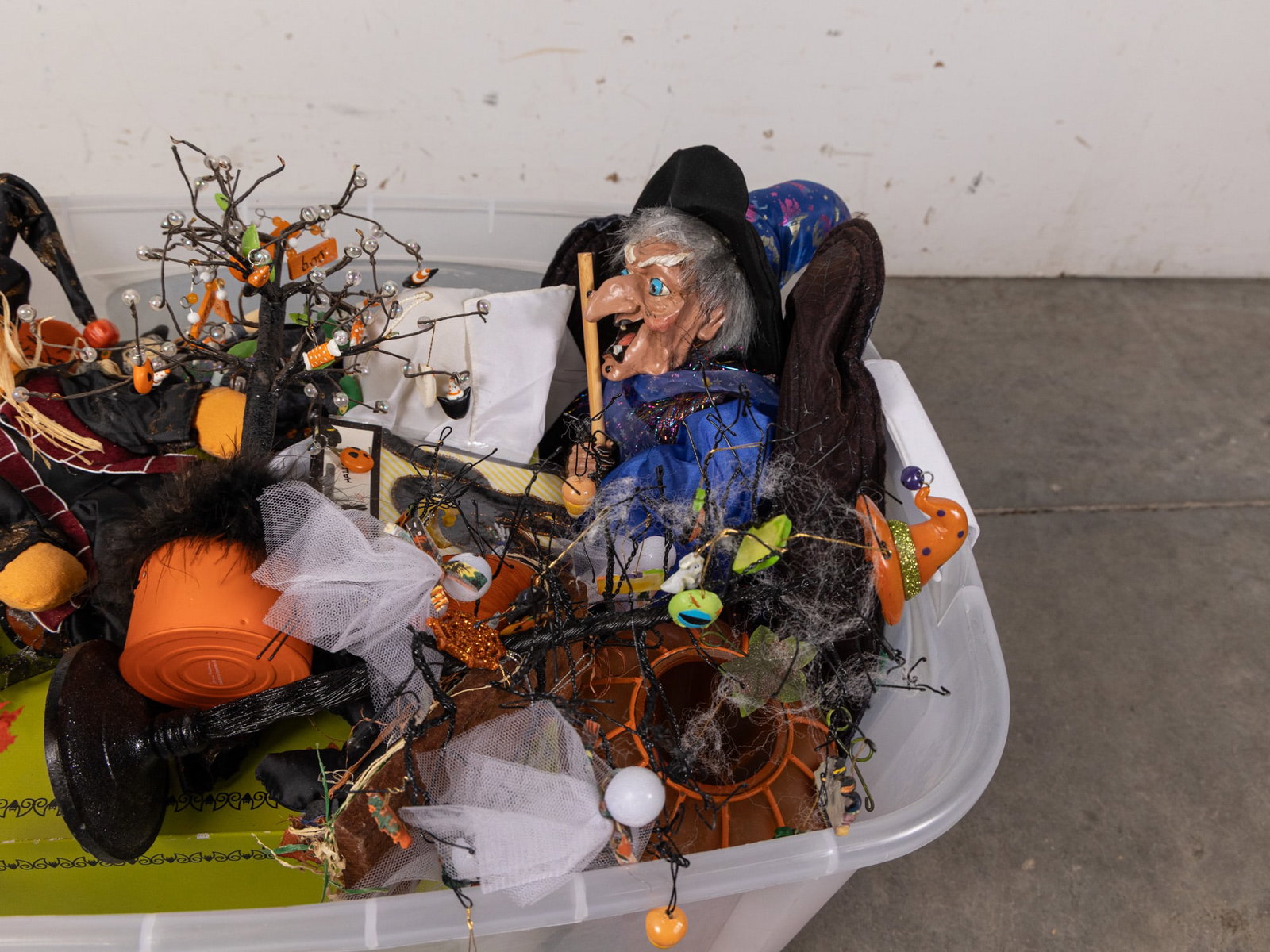 Assortment of Halloween Decor ft. Fiber Optic Cat in Pumpkin - 3