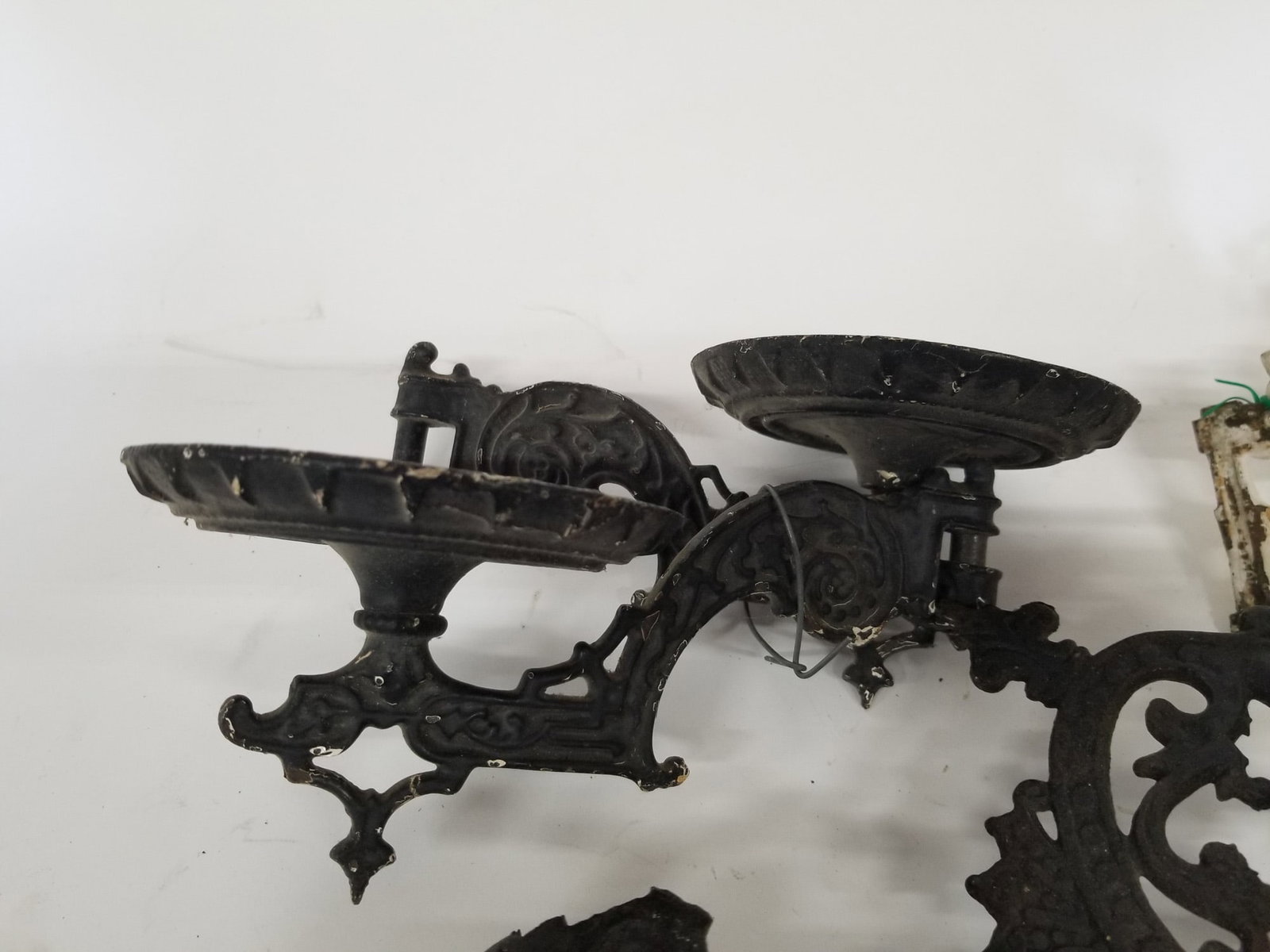 Assortment of Victorian Cast Iron Wall-Mount Sconces - 5