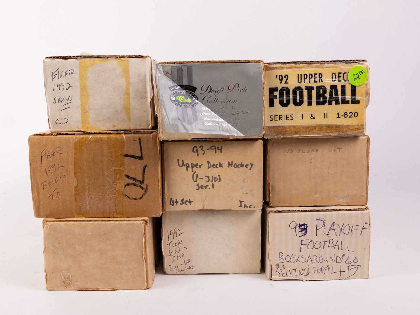 Assortment of Sports Trading Cards ft. 1992 Upper Deck Football: Assortment of Sports Trading Cards ft. 1992 Upper Deck Football Size 7" x 12" x 12" Literature Brooks Auction – Online Auction Terms & Conditions