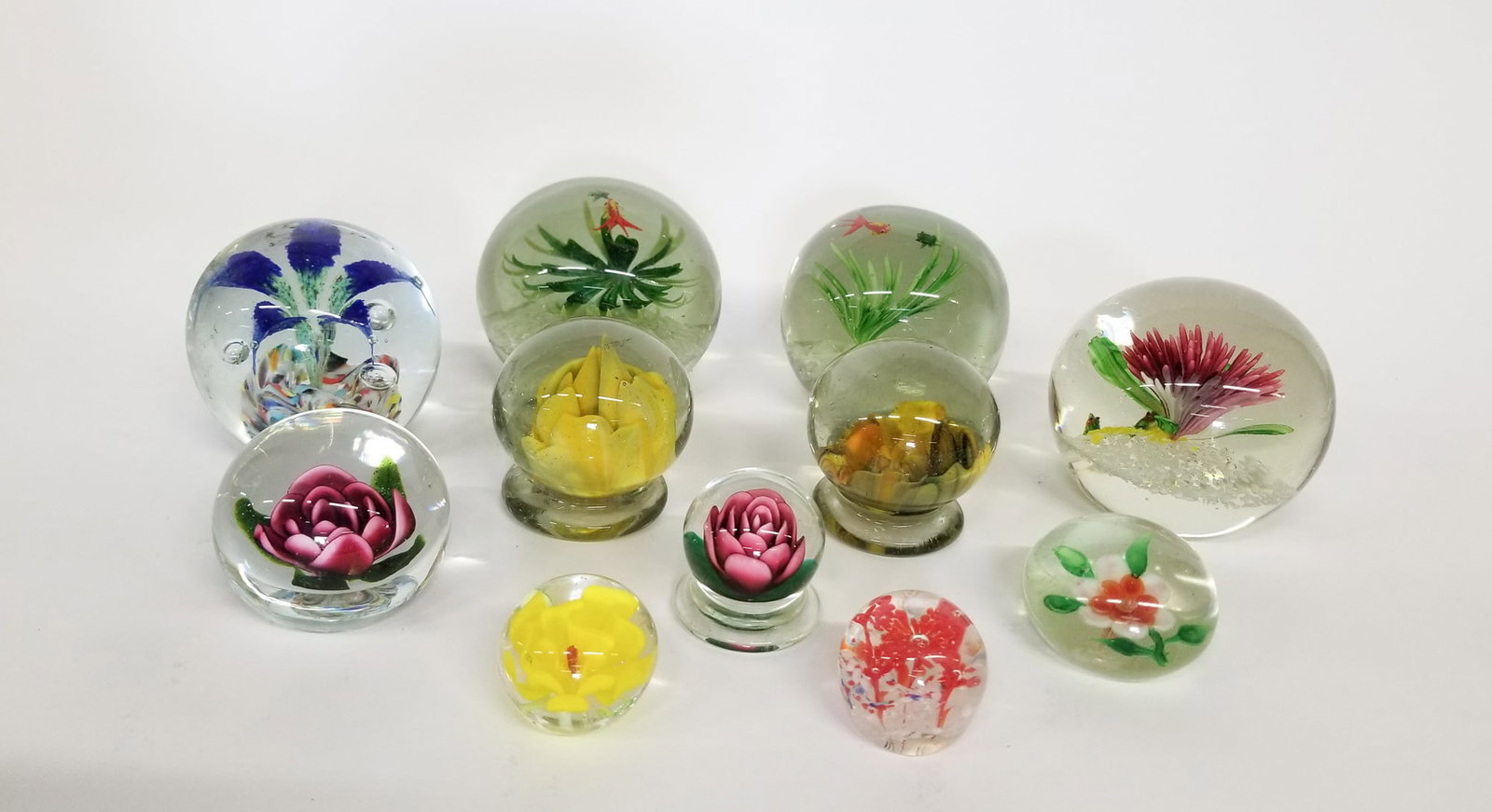 Assortment of Floral Paperweights (1 of 2)