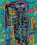 Jean Michael Basquiat (Mixed Media on Paper) (1 of 1)