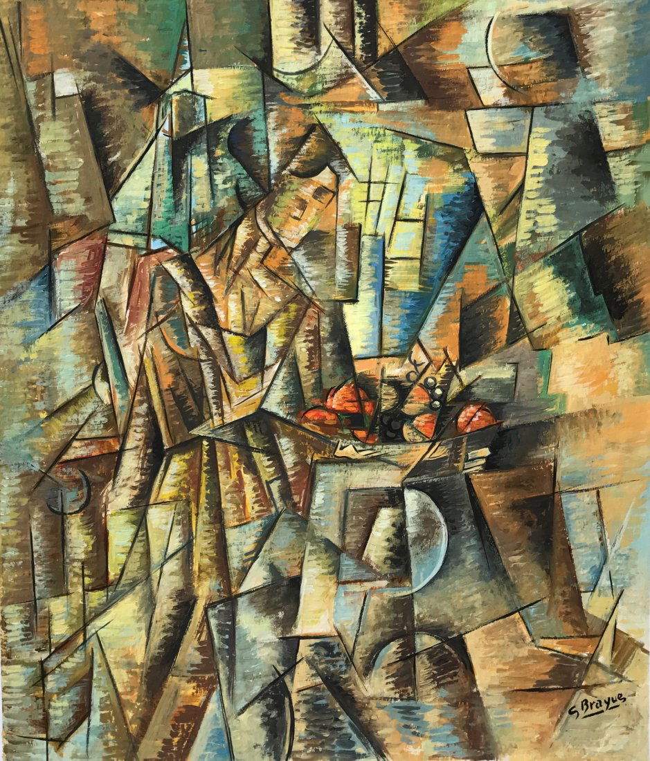 Georges Braque (Watercolor on Papaer): Watercolor on paper 15 x 13" This piece has a certificate of authenticity by Col. Victor F. Schmit.