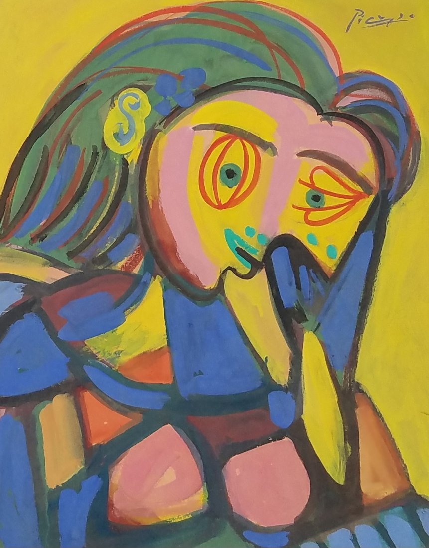 Pablo Picasso (Mixed media on paper) (1 of 1)